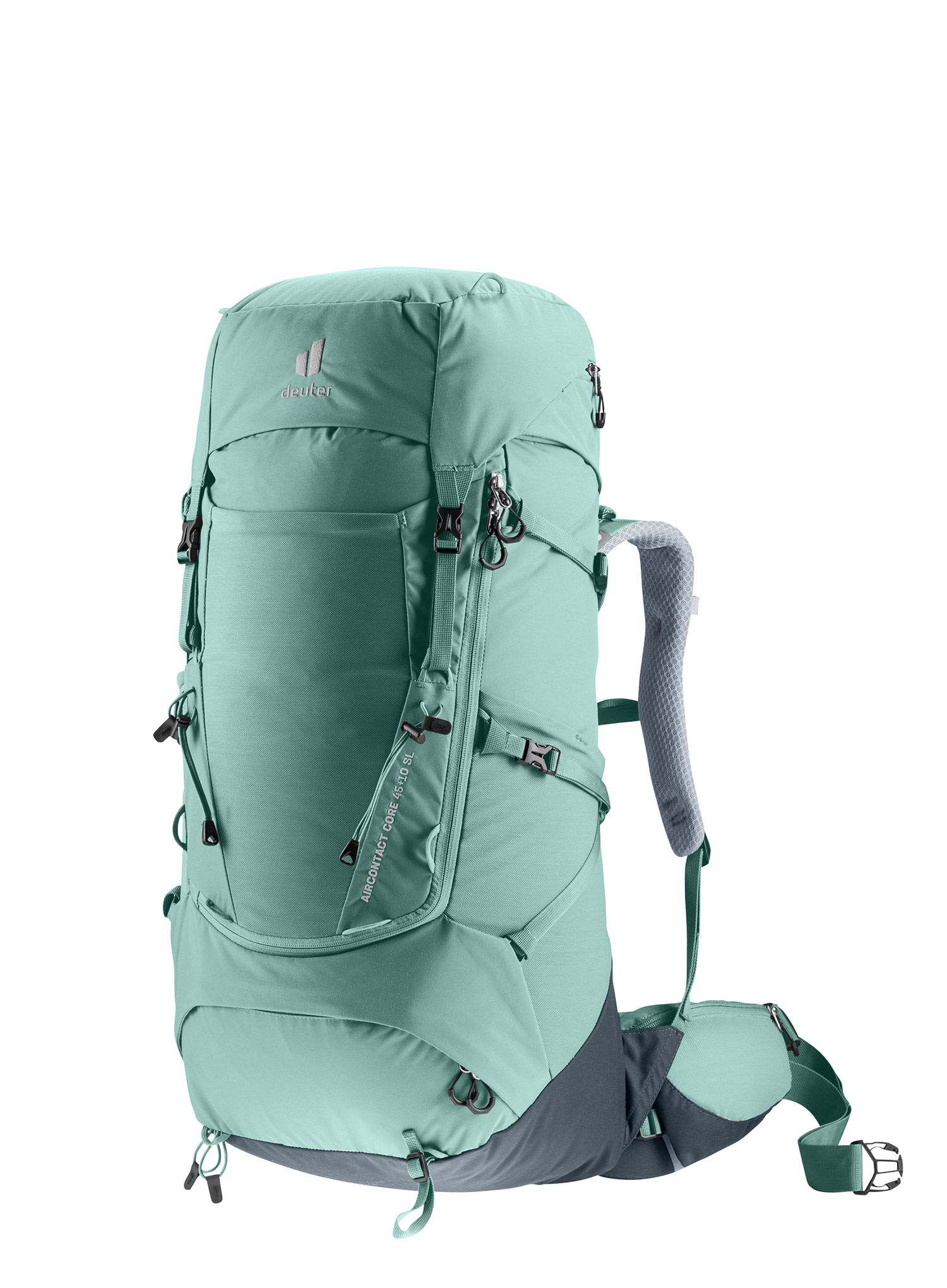 Ženski pohodniški nahrbtnik Deuter Aircontact Core 45+10 SL - jade/graphite