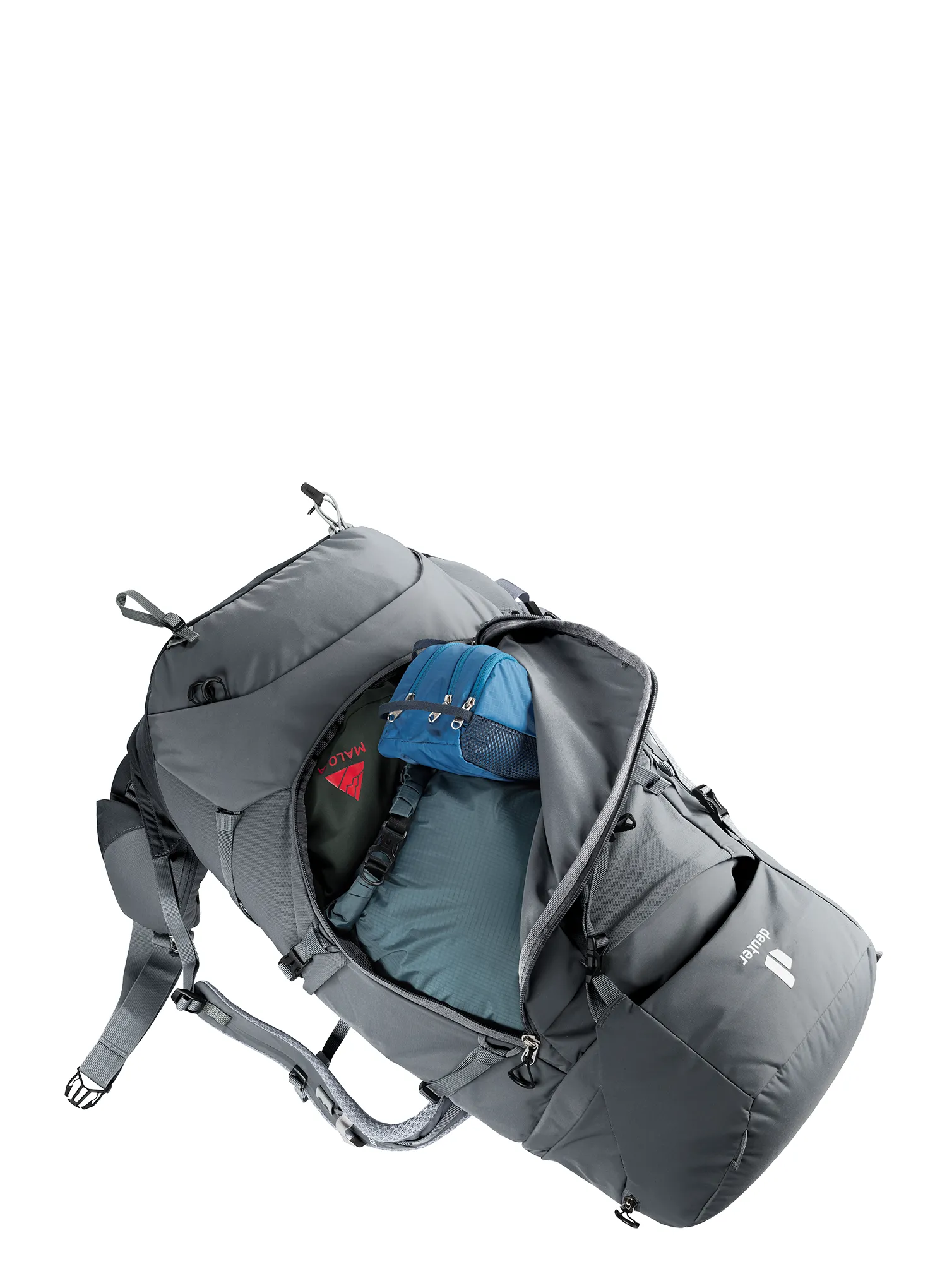Ženski pohodniški nahrbtnik Deuter Aircontact Core 45 + 10 SL - graphite/black