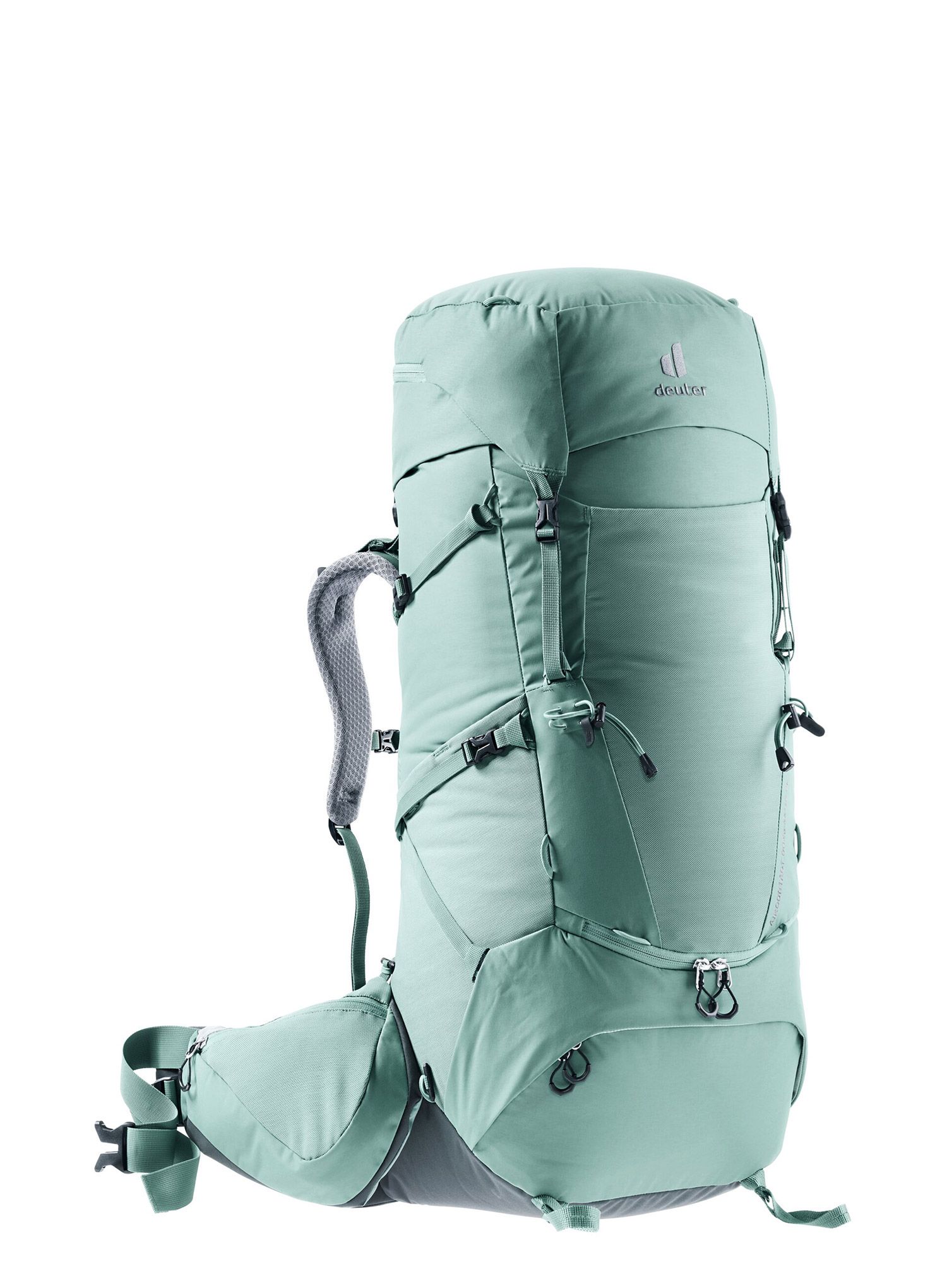 Ženski pohodniški nahrbtnik Deuter Aircontact Core 55+10 SL - jade/graphit