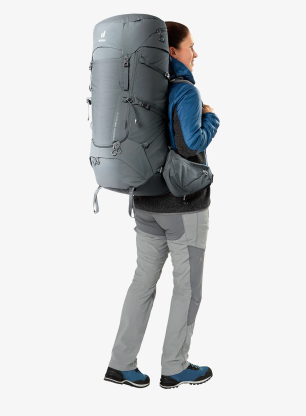Ženski pohodniški nahrbtnik Deuter Aircontact Core 55 + 10 SL - graphite/black