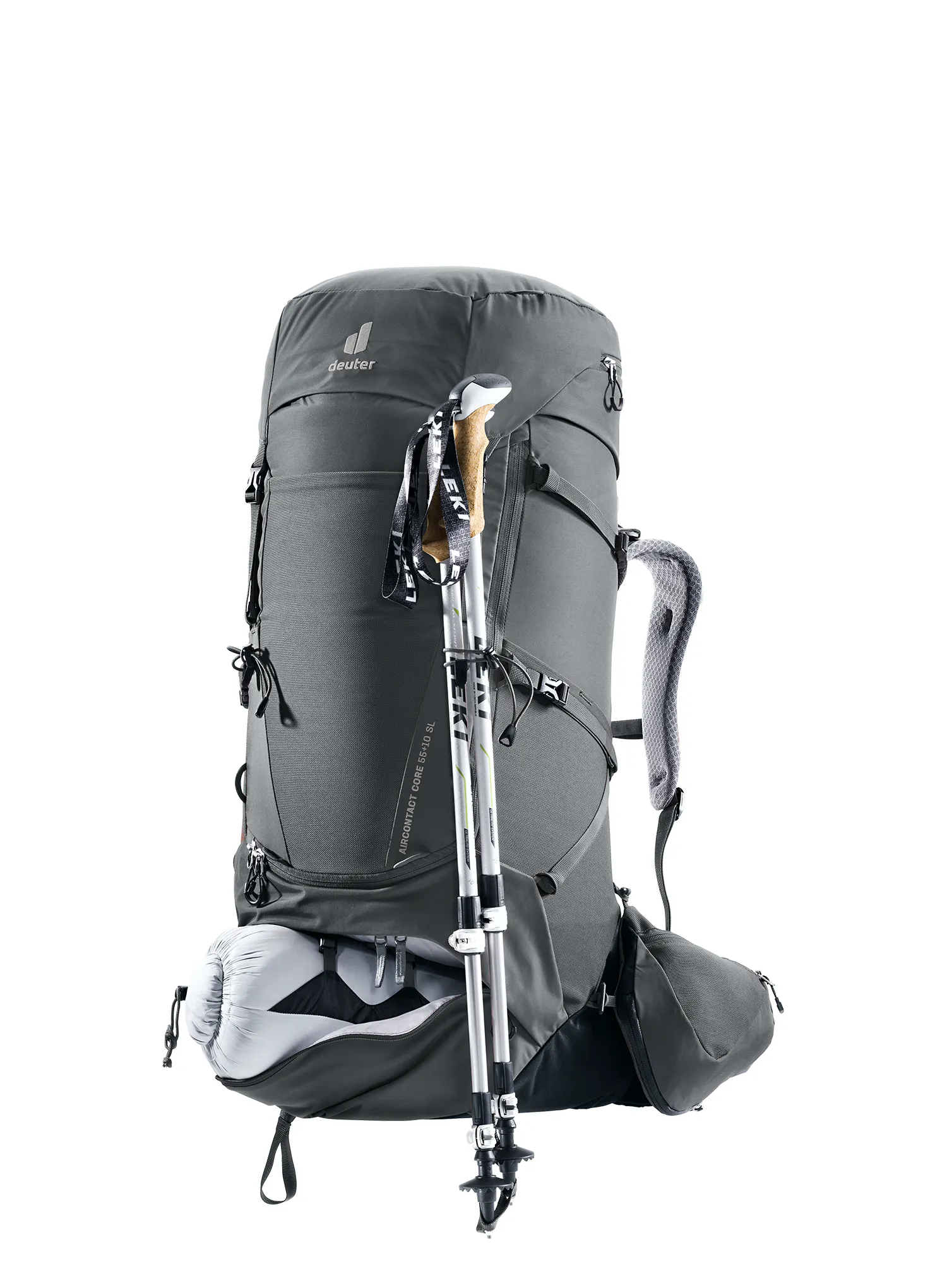 Ženski pohodniški nahrbtnik Deuter Aircontact Core 55 + 10 SL - graphite/black