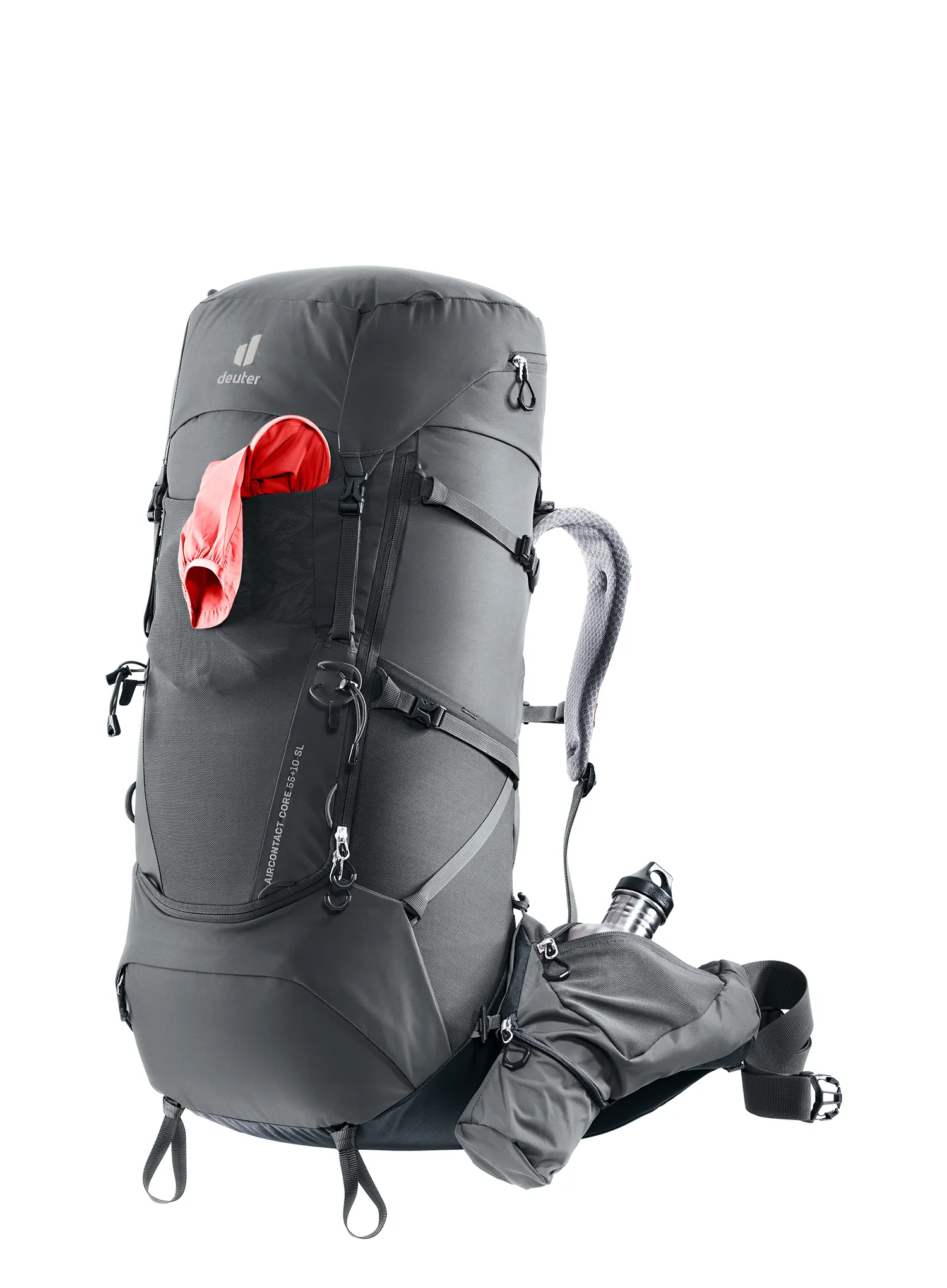 Ženski pohodniški nahrbtnik Deuter Aircontact Core 55 + 10 SL - graphite/black