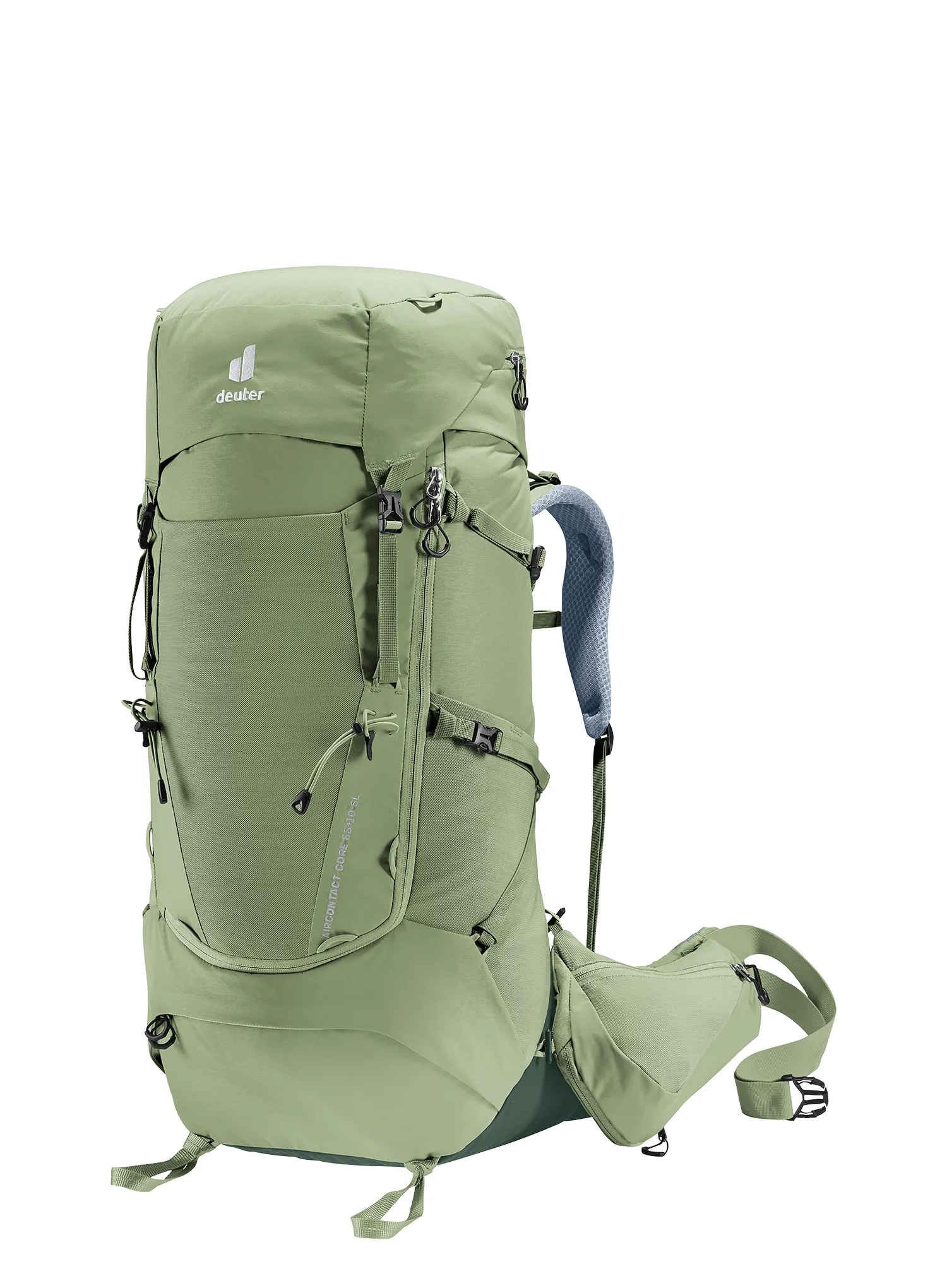 Ženski pohodniški nahrbtnik Deuter Aircontact Core 55 + 10 SL - grove/ivy
