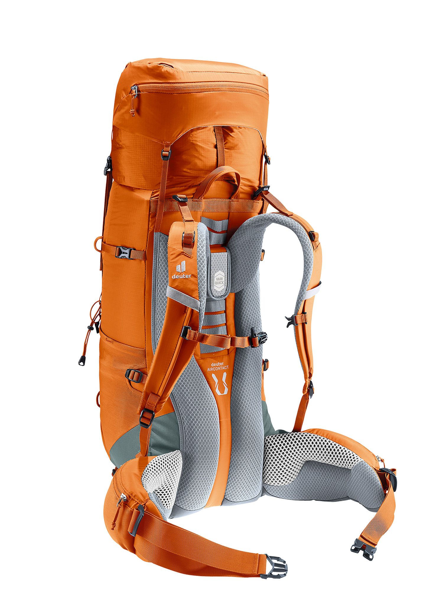Pohodniški nahrbtnik Deuter Aircontact Lite 40 + 10 - chestnut/teal