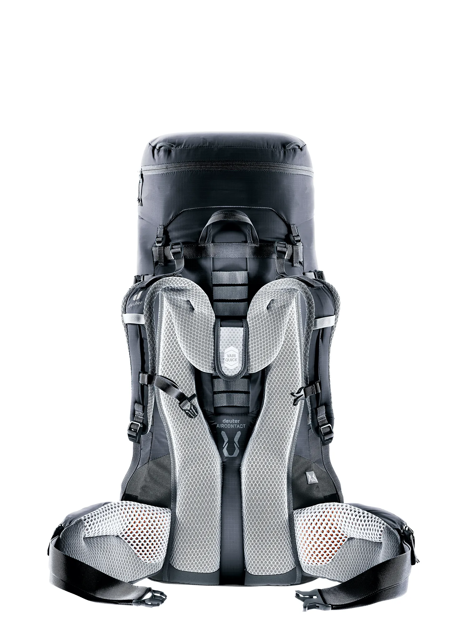 Ženski pohodniški nahrbtnik Deuter Aircontact Lite 45 + 10 SL - black/graphite