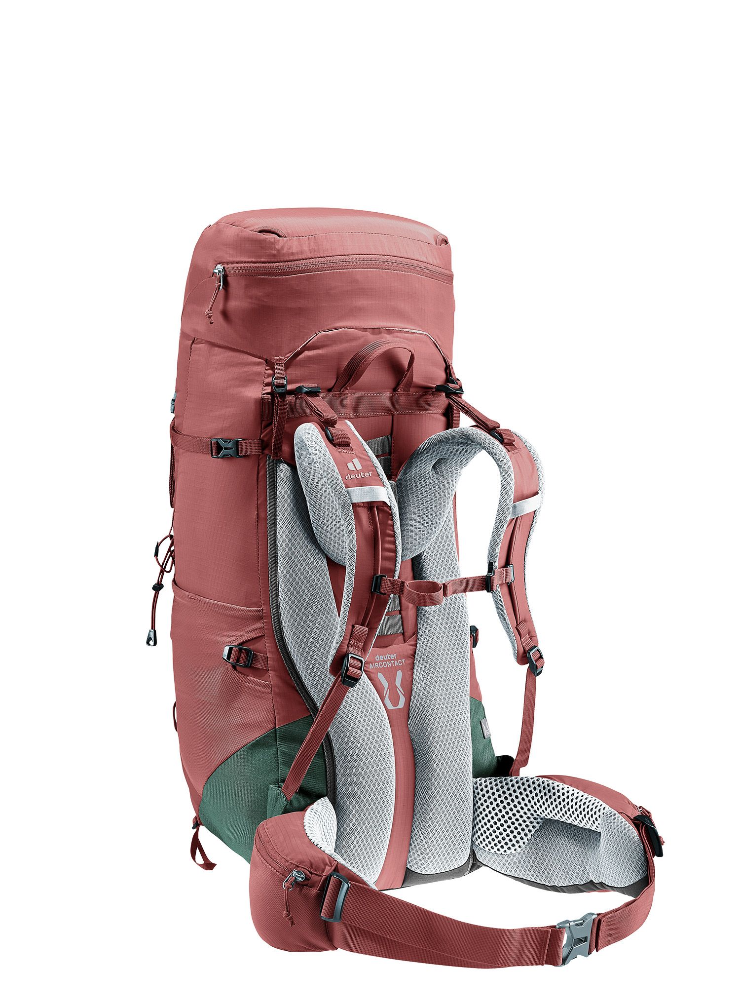 Ženski pohodniški nahrbtnik Deuter Aircontact Lite 45 + 10 SL - caspia/ivy