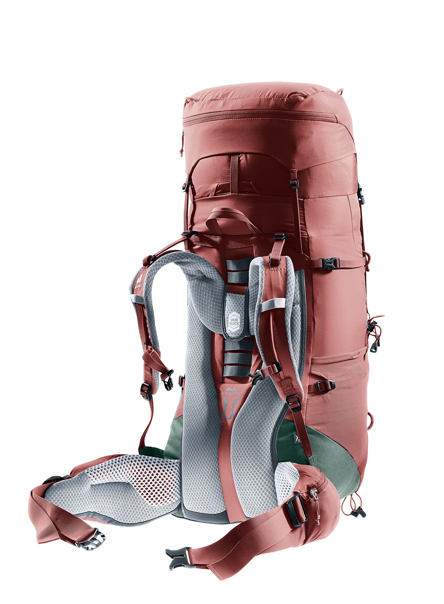 Ženski pohodniški nahrbtnik Deuter Aircontact Lite 45 + 10 SL - caspia/ivy