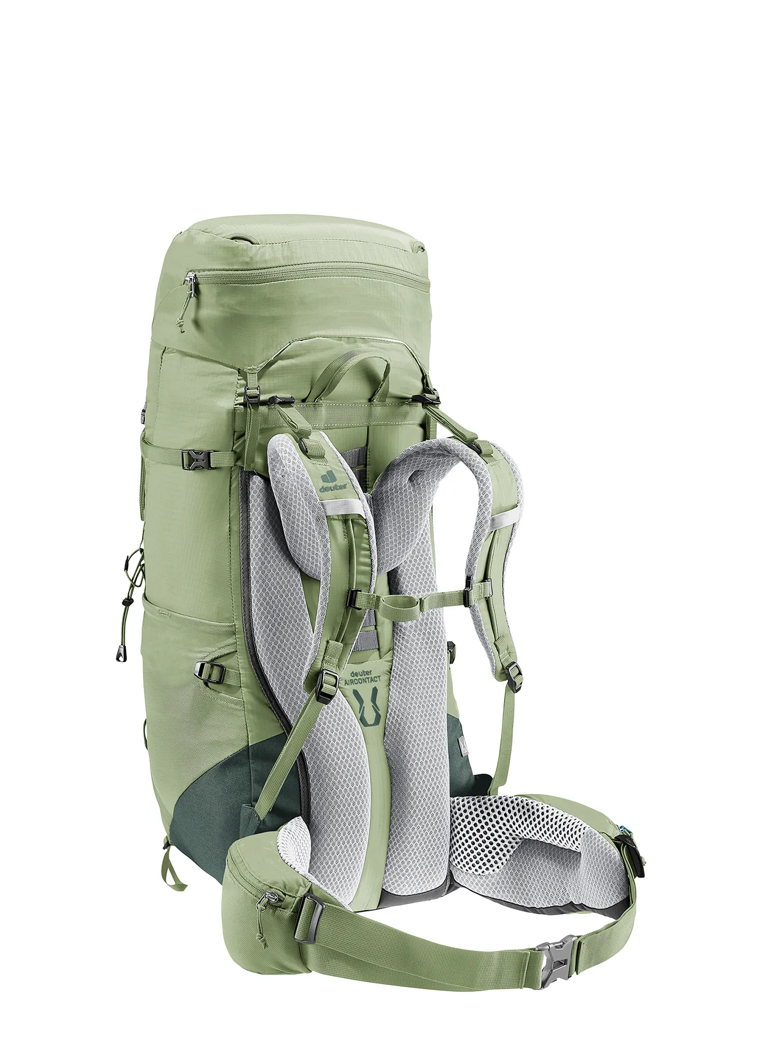 Ženski pohodniški nahrbtnik Deuter Aircontact Lite 45 + 10 SL - grove/ivy
