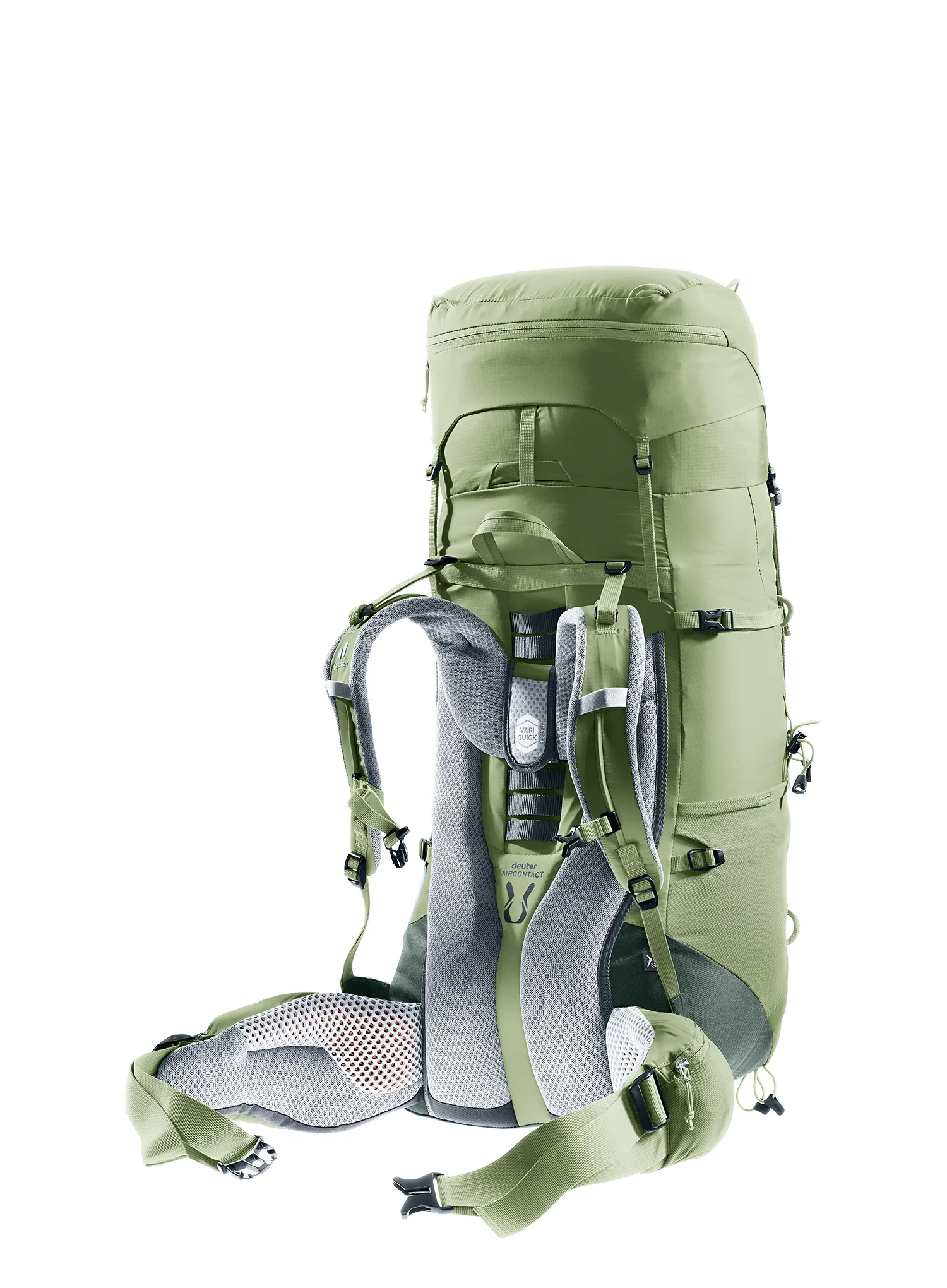 Ženski pohodniški nahrbtnik Deuter Aircontact Lite 45 + 10 SL - grove/ivy