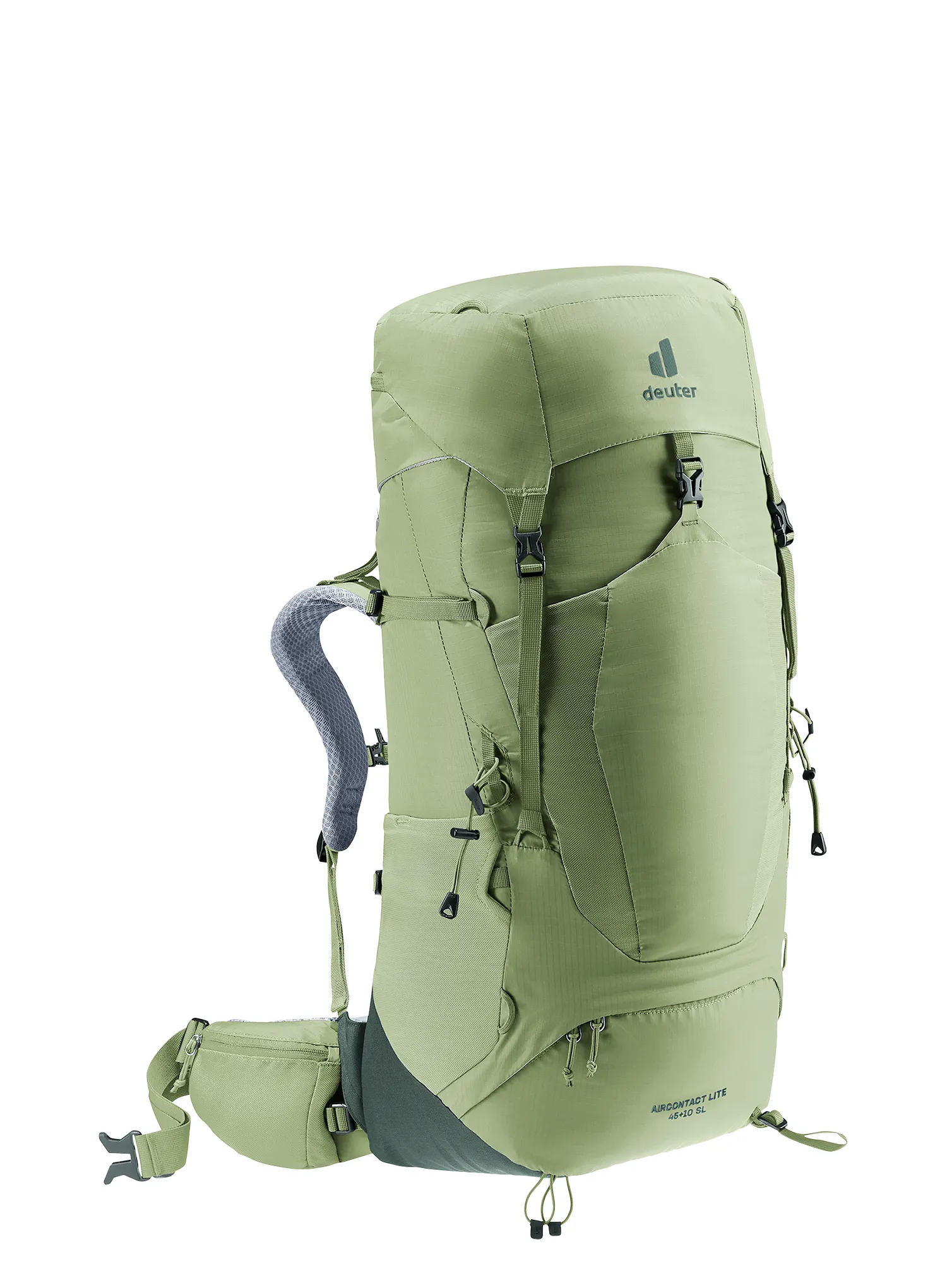 Ženski pohodniški nahrbtnik Deuter Aircontact Lite 45 + 10 SL - grove/ivy