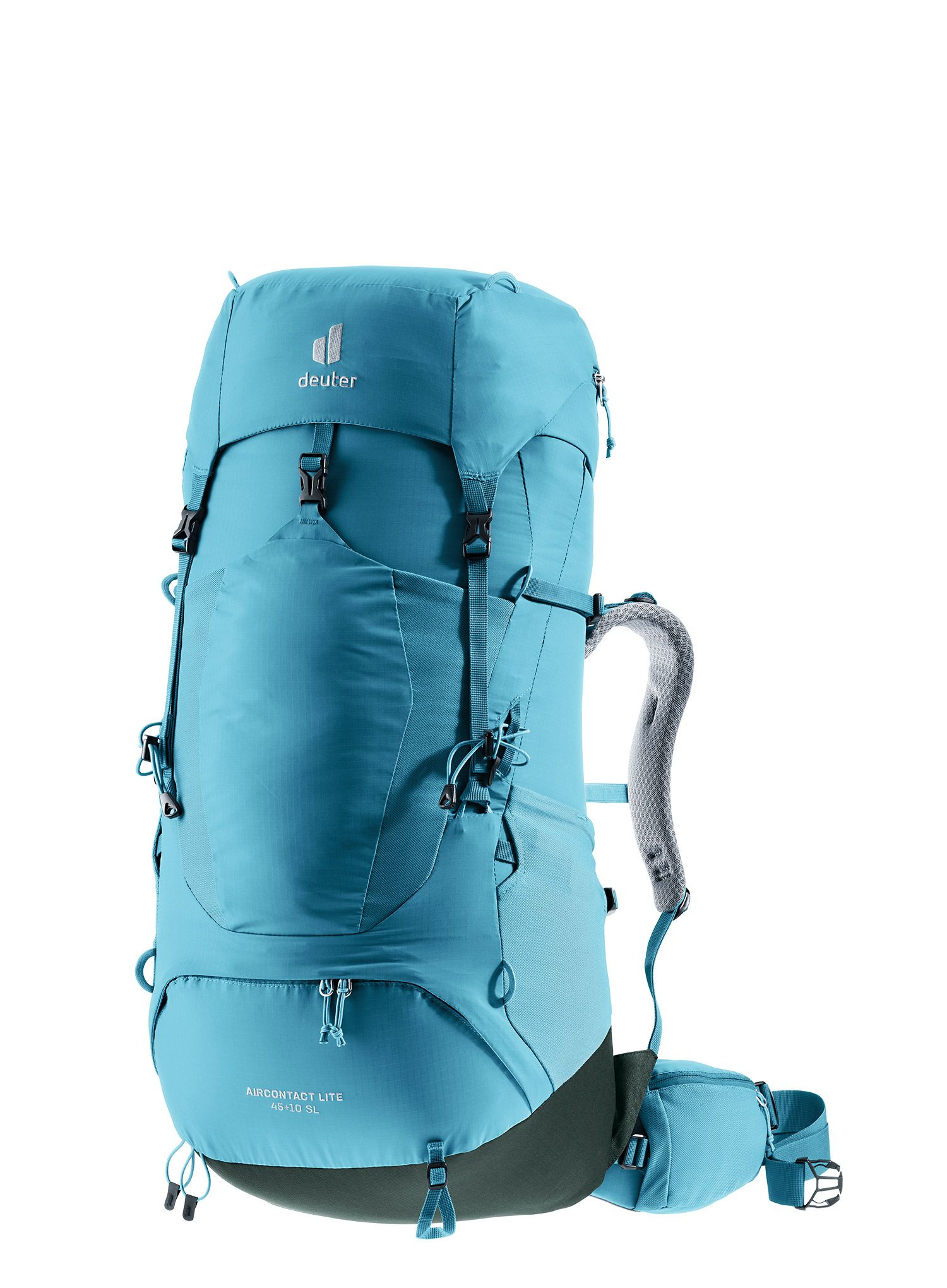 Ženski pohodniški nahrbtnik Deuter Aircontact Lite 45 + 10 SL - lagoon/ivy