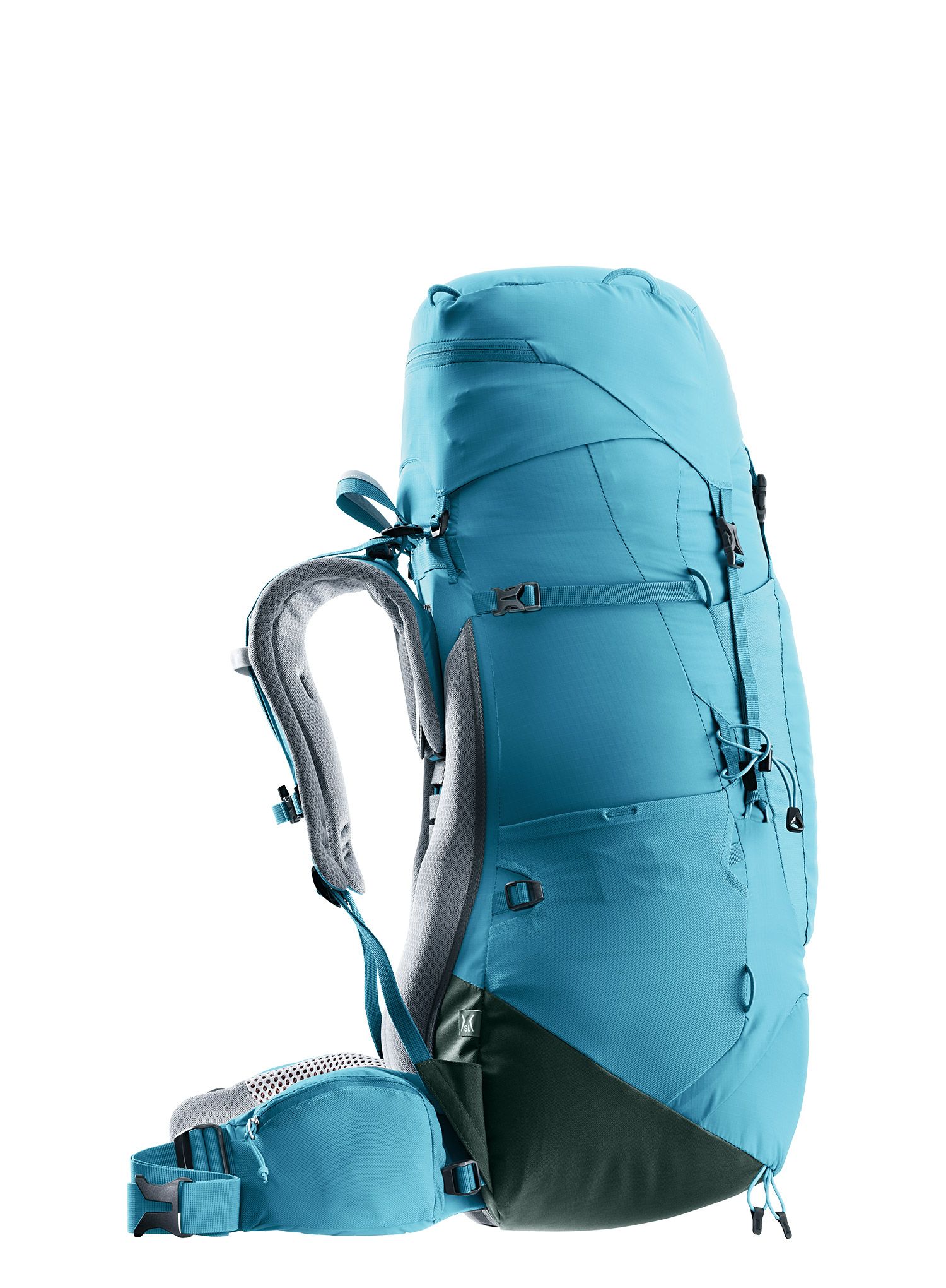 Ženski pohodniški nahrbtnik Deuter Aircontact Lite 45 + 10 SL - lagoon/ivy