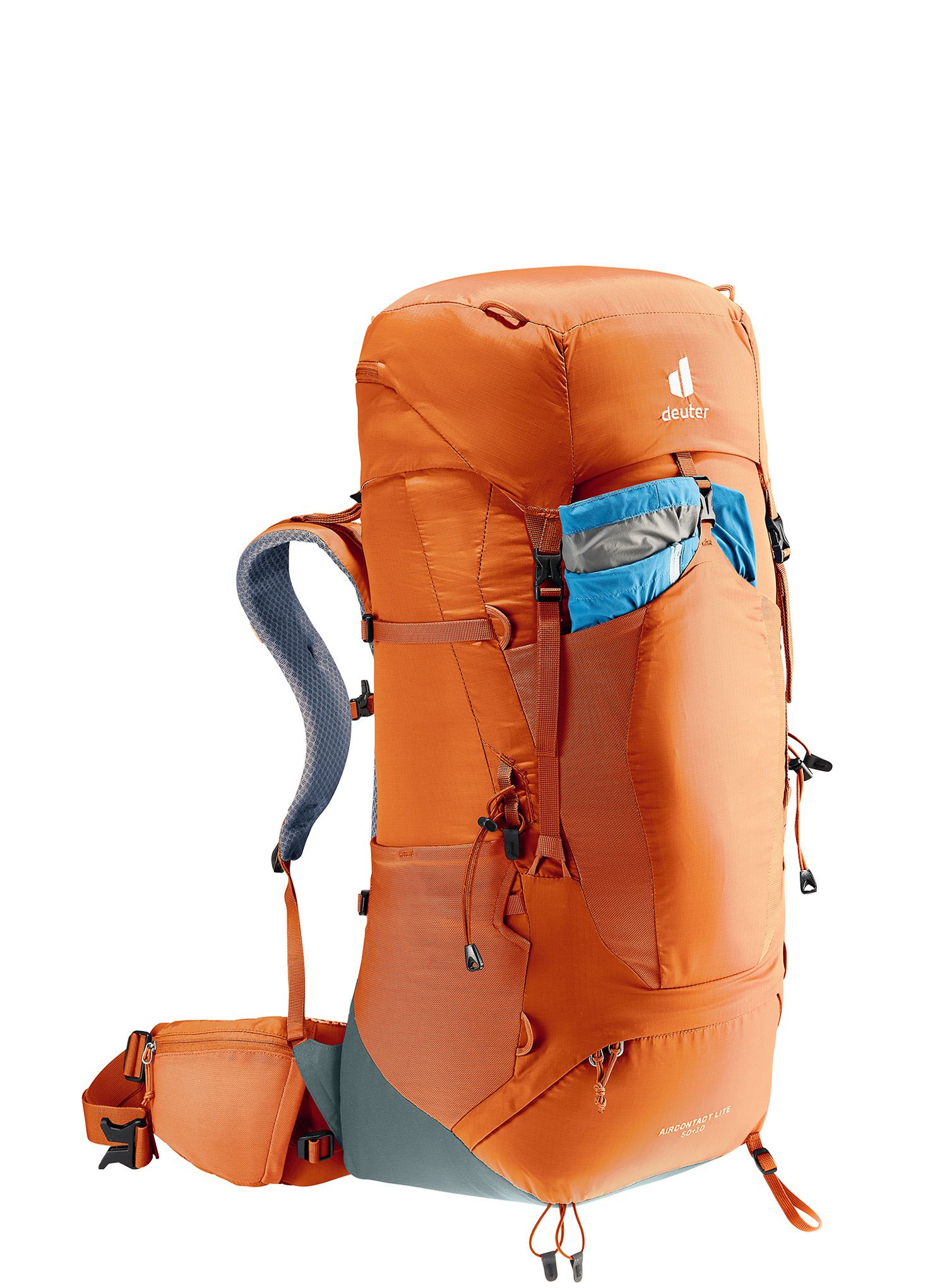 Pohodniški nahrbtnik Deuter Aircontact Lite 50 + 10 - chestnut/teal