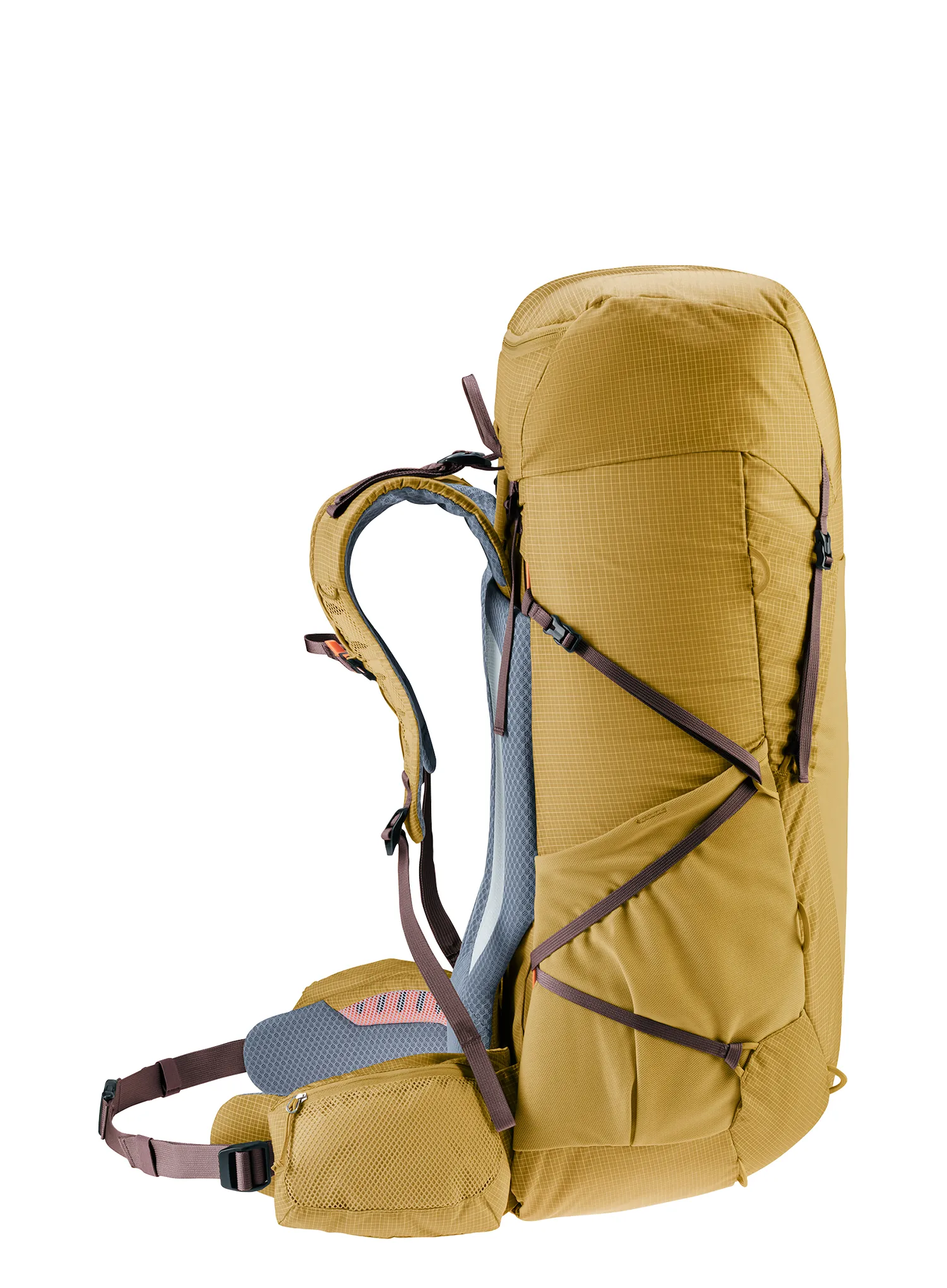Pohodniški nahrbtnik Deuter Aircontact Ultra 50 + 5 - savanna/raisin