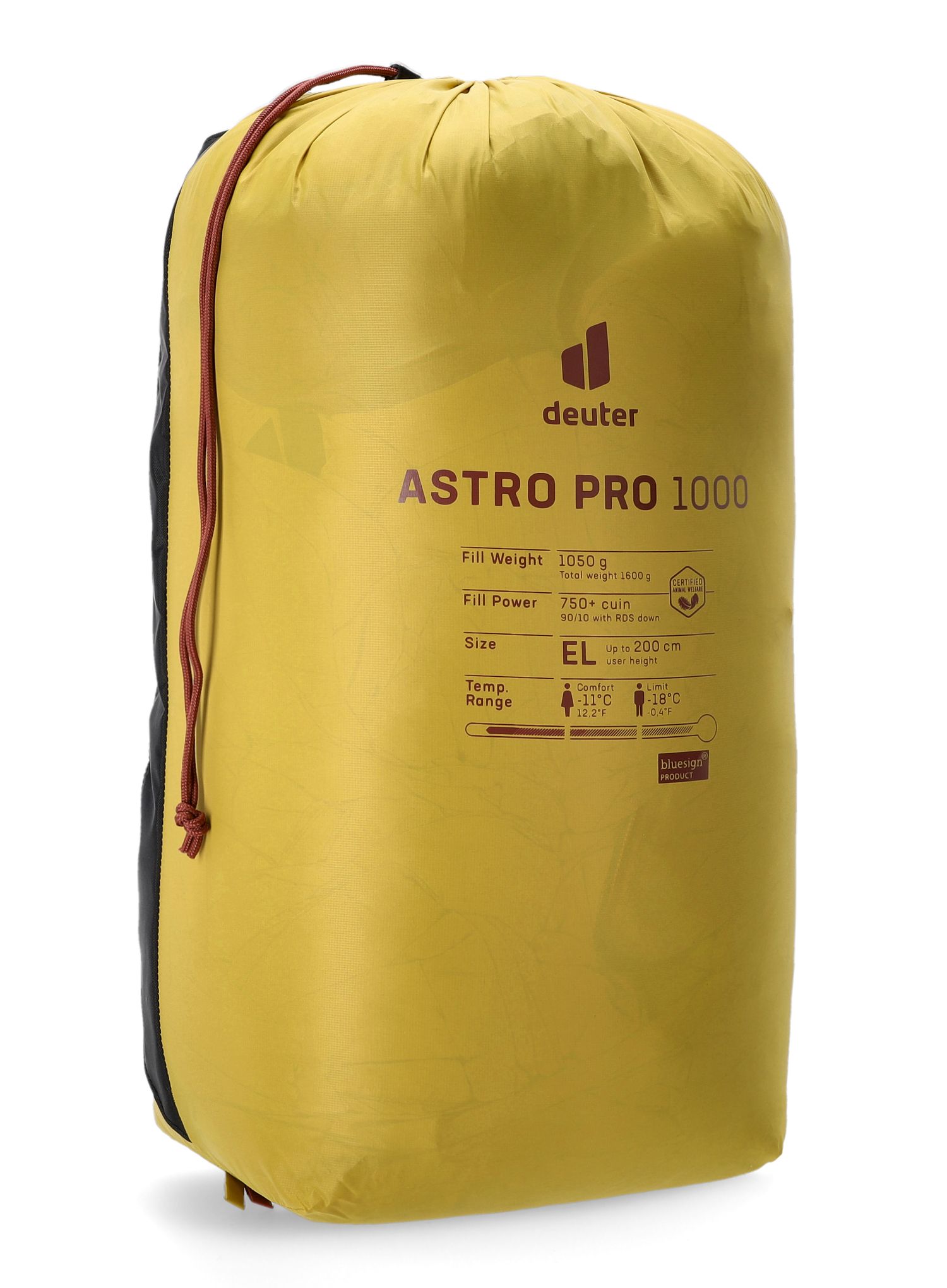 Spalna vreča Deuter Astro Pro 1000 EL (200 cm) - turmeric/redwood
