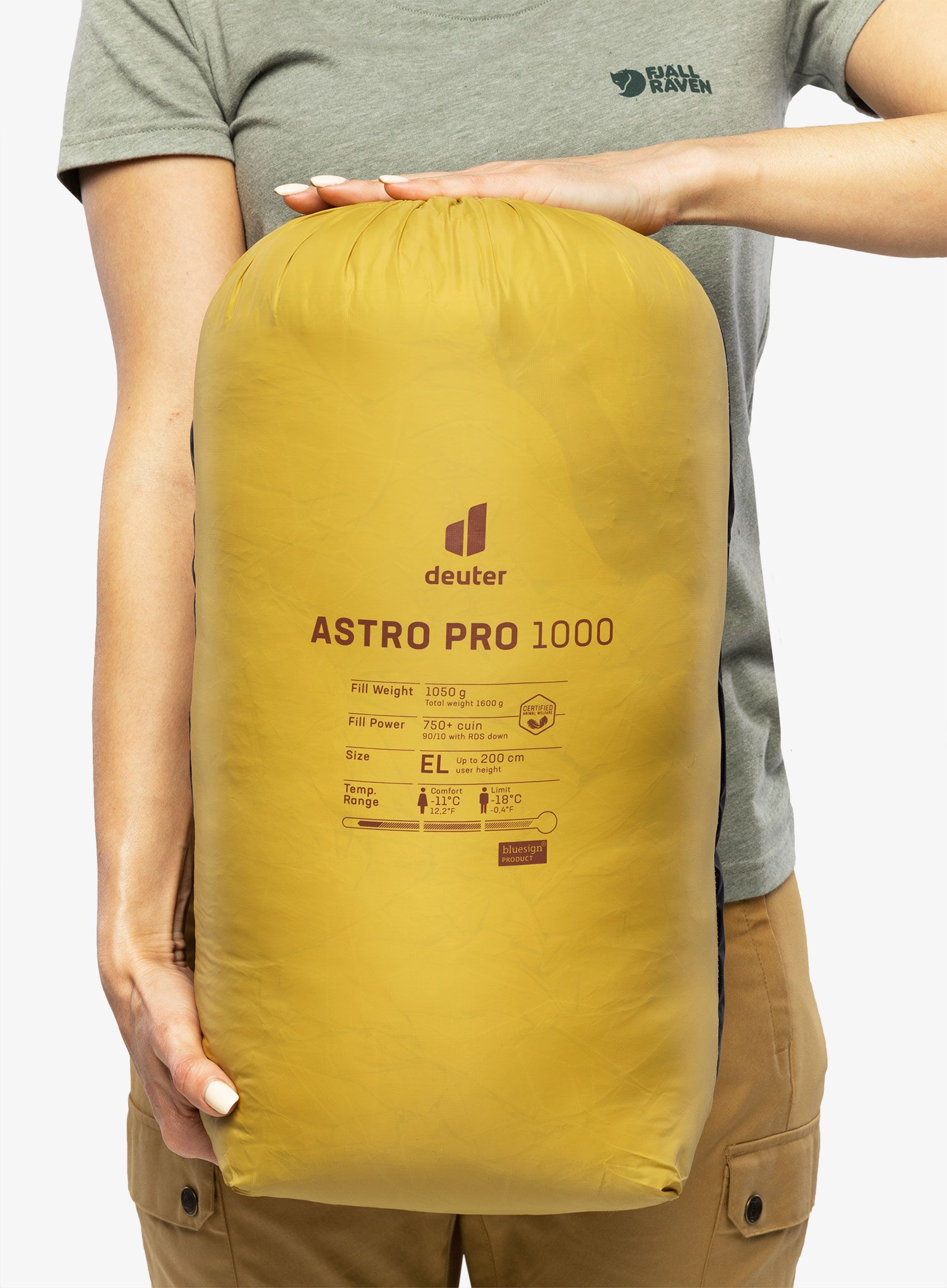 Spalna vreča Deuter Astro Pro 1000 EL (200 cm) - turmeric/redwood