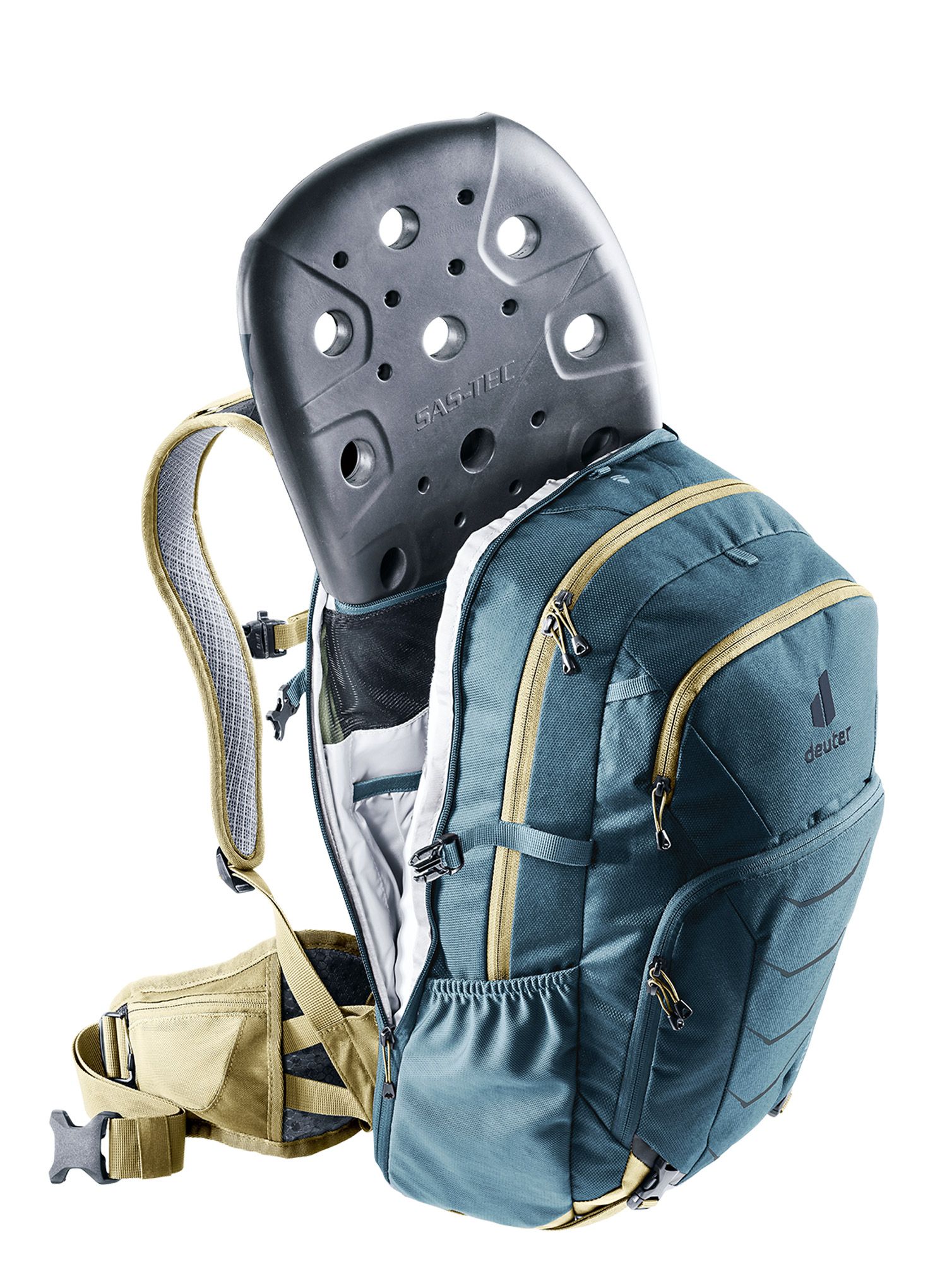 Nahrbtnik za kolesarjenje Deuter Attack 20 - atlantic/desert