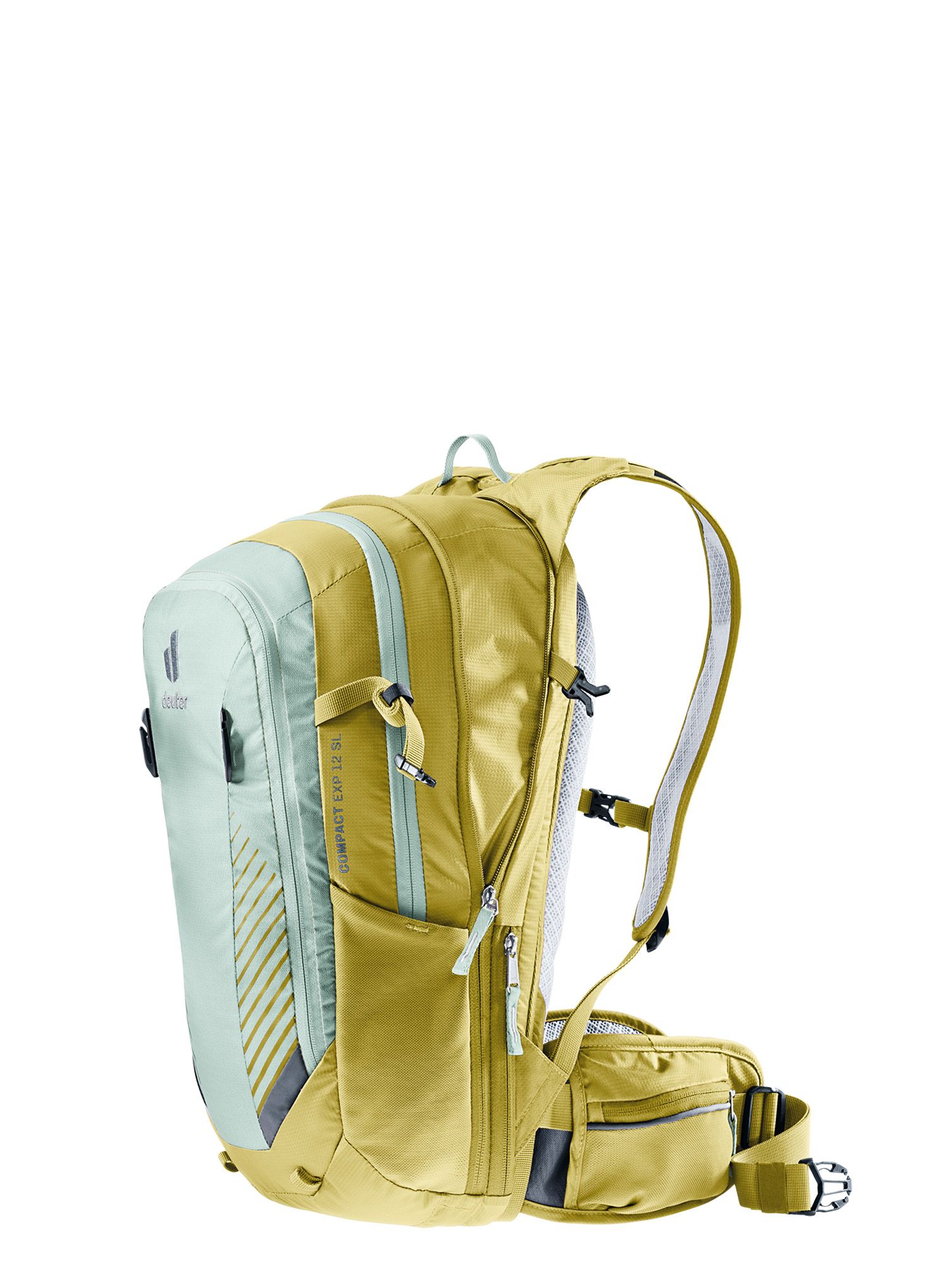 Ženski kolesarski nahrbtnik Deuter Compact EXP 12 SL - frost/linden