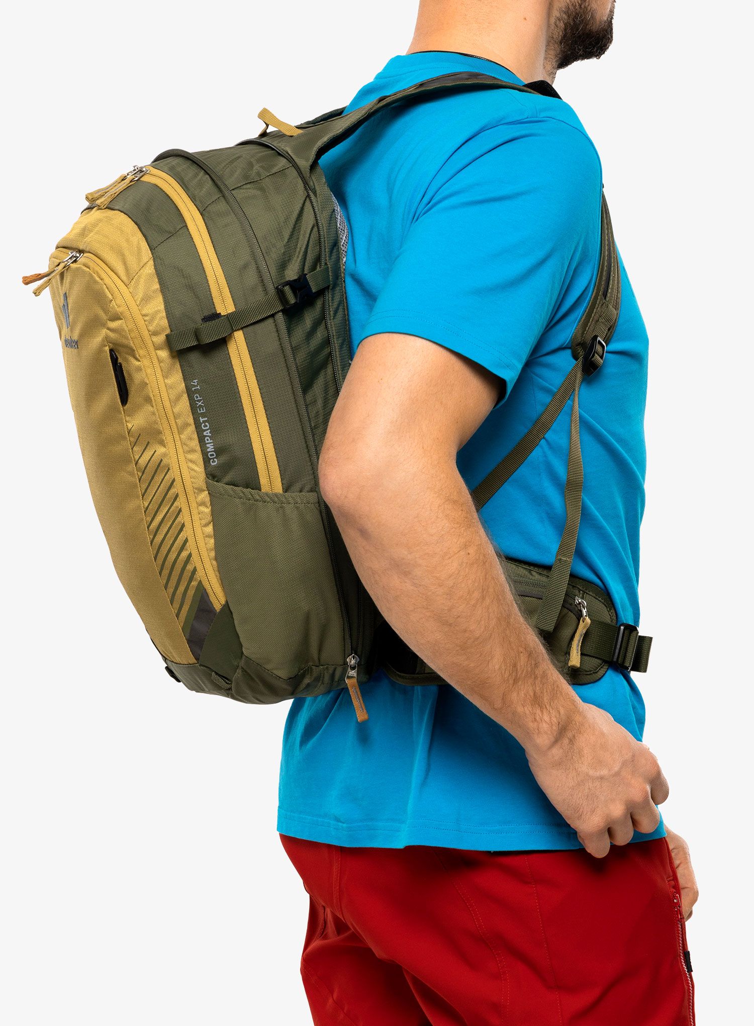 Kolesarski nahrbtnik Deuter Compact EXP 14 - caramel/khaki