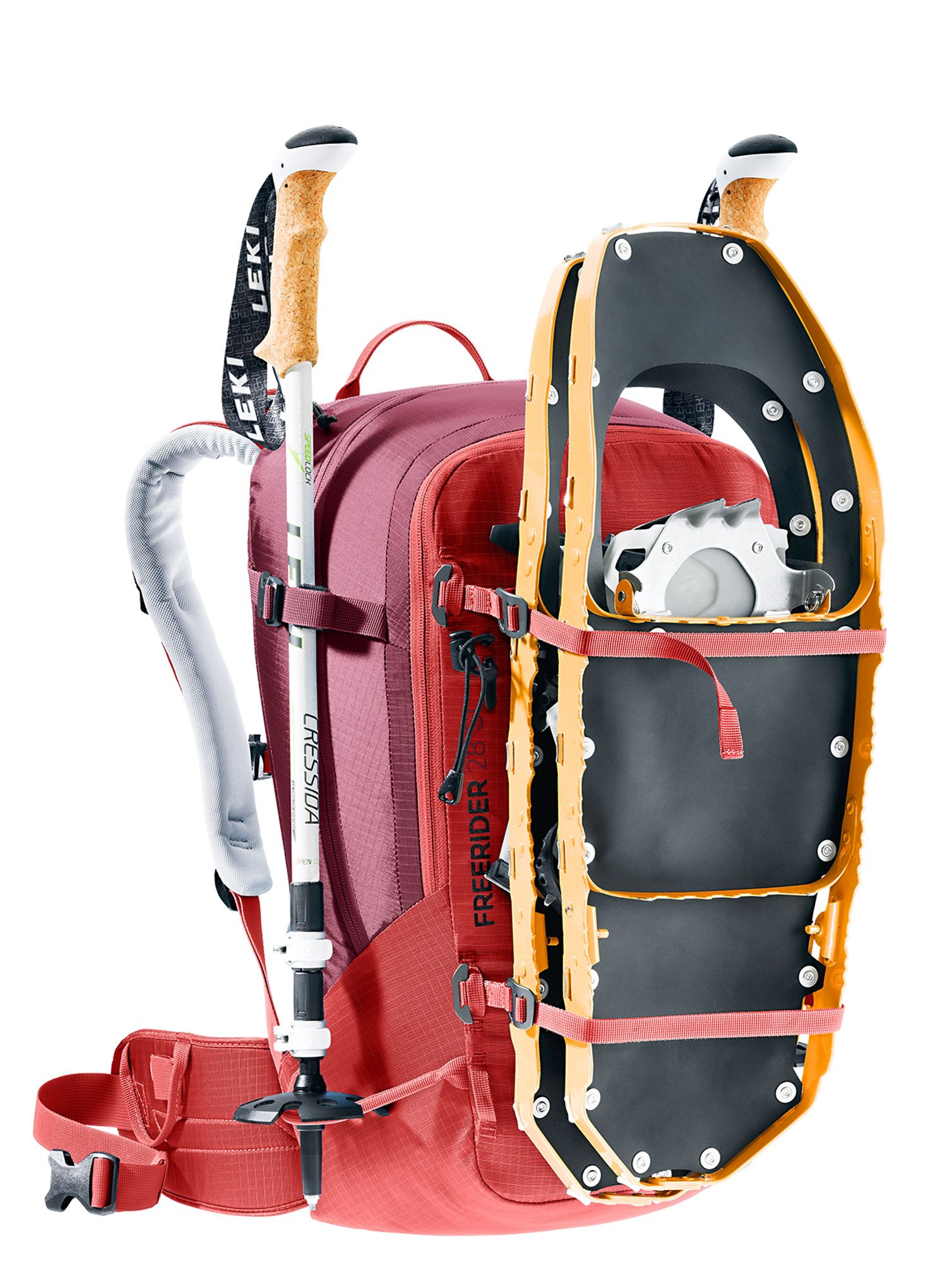 Nahrbtnik za turno smučanje Deuter Freerider 28 SL - currant/maron