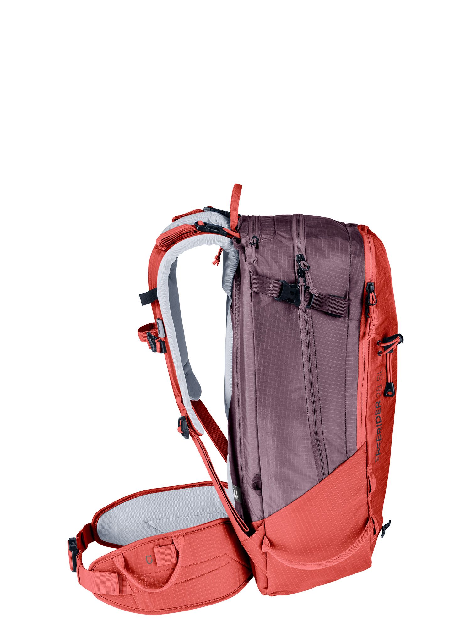 Nahrbtnik za turno smučanje Deuter Freerider 28 SL - currant/maron