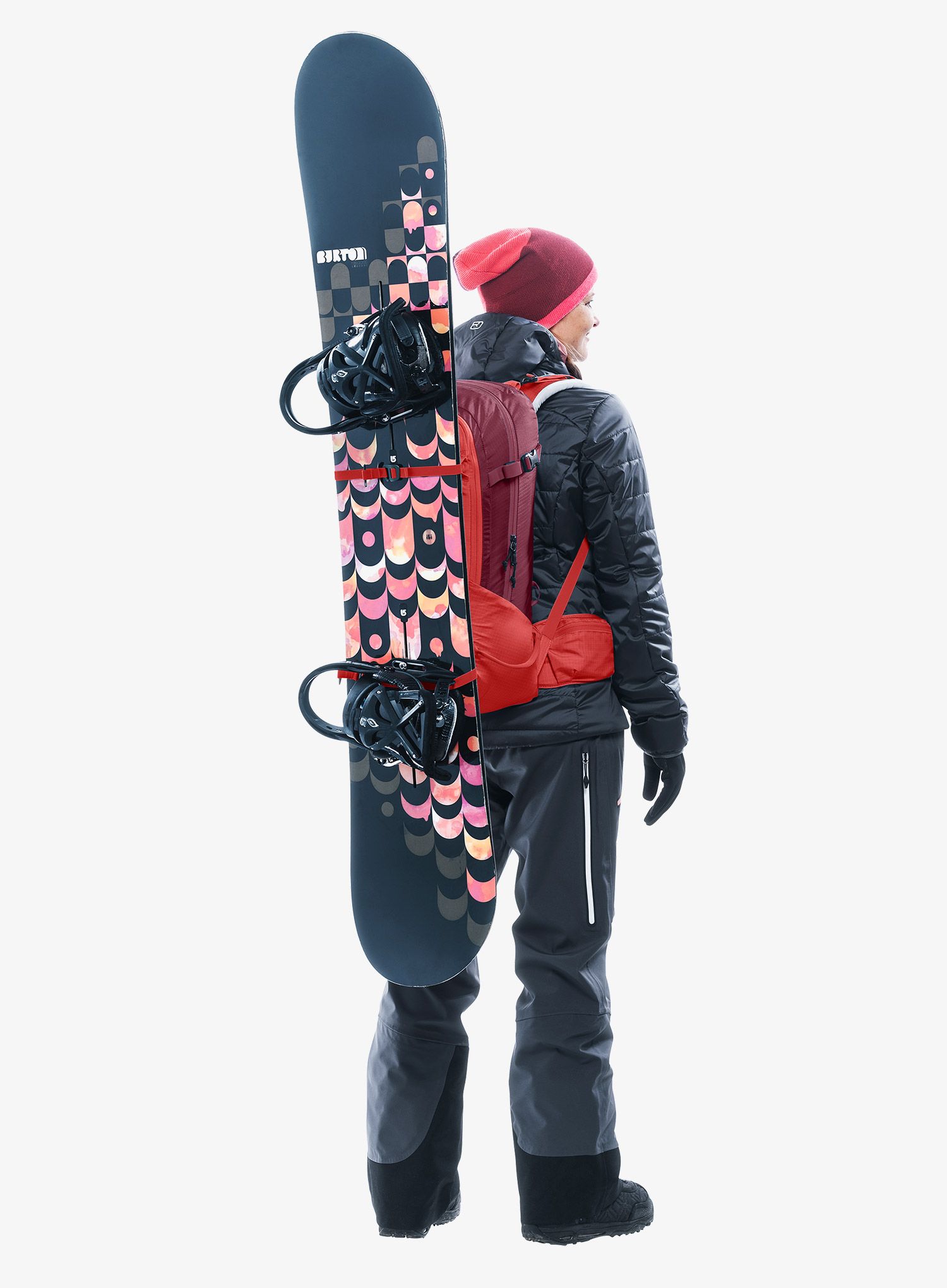Nahrbtnik za turno smučanje Deuter Freerider 28 SL - currant/maron