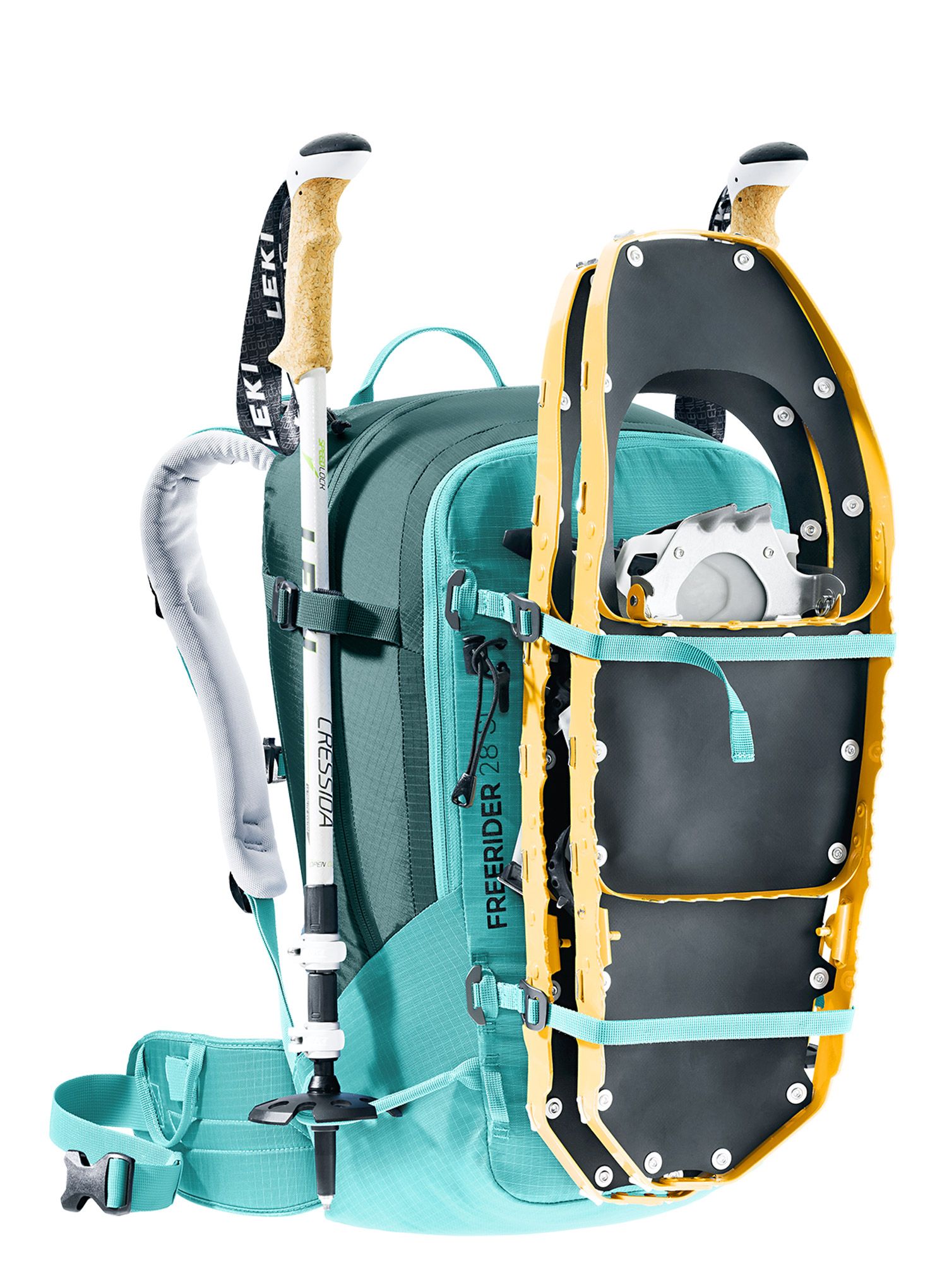 Nahrbtnik za turno smučanje Deuter Freerider 28 SL - dust blue/deep sea