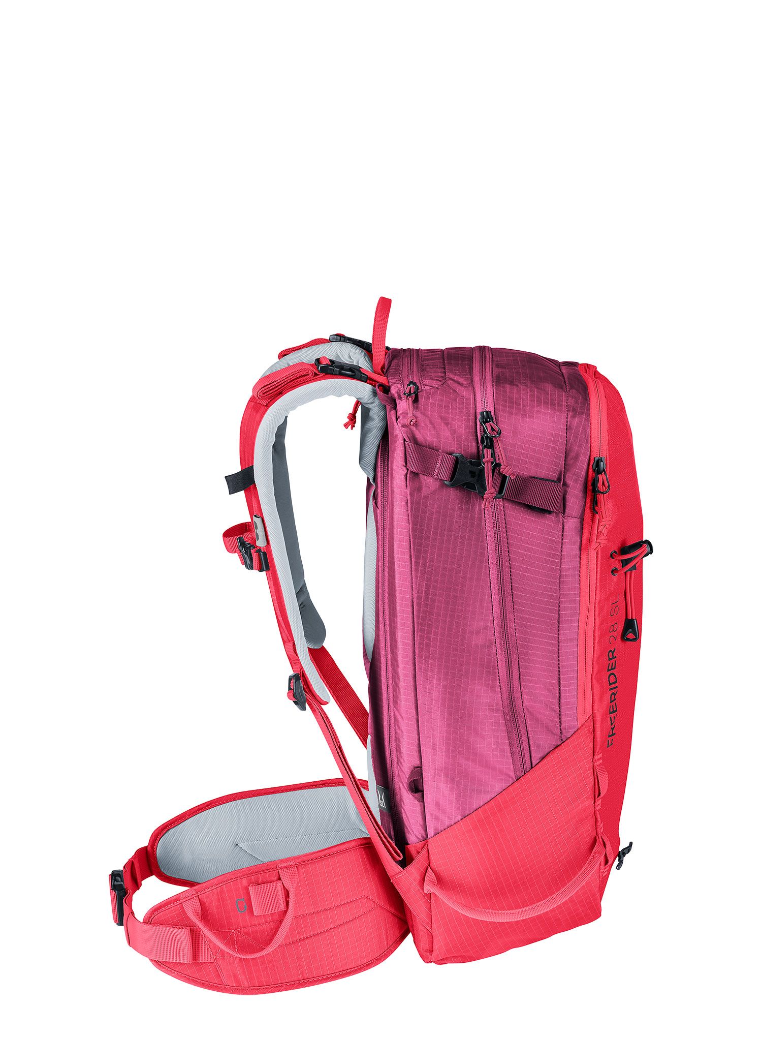 Nahrbtnik za turno smučanje Deuter Freerider 28 SL - hibiscus/ruby
