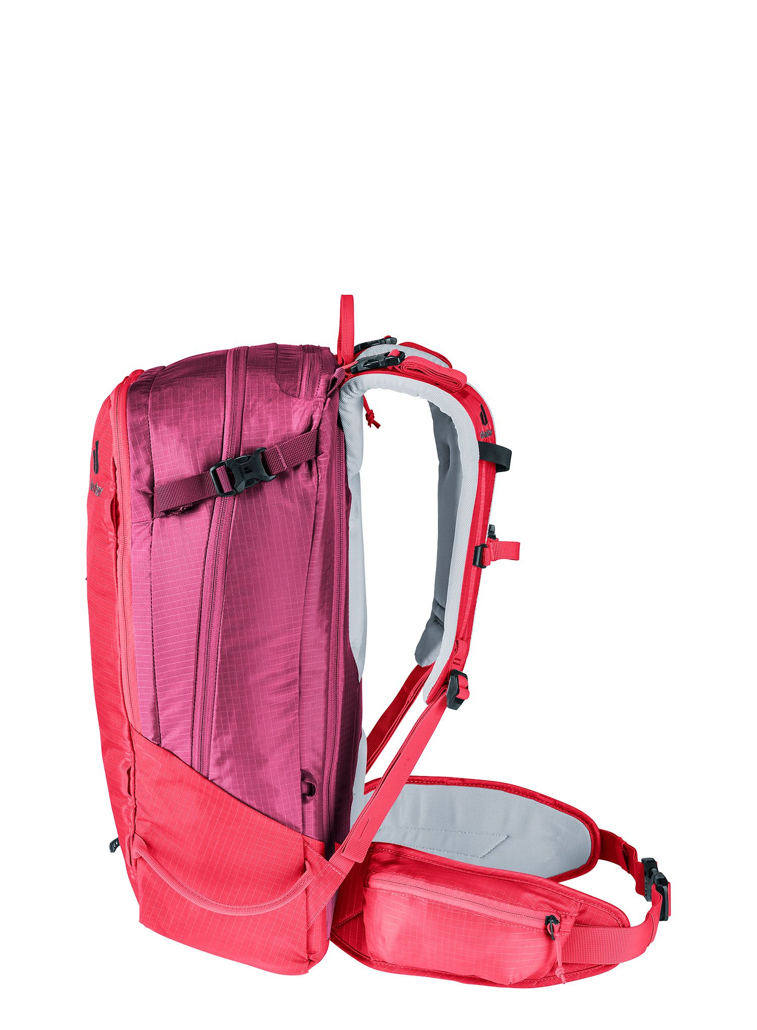 Nahrbtnik za turno smučanje Deuter Freerider 28 SL - hibiscus/ruby
