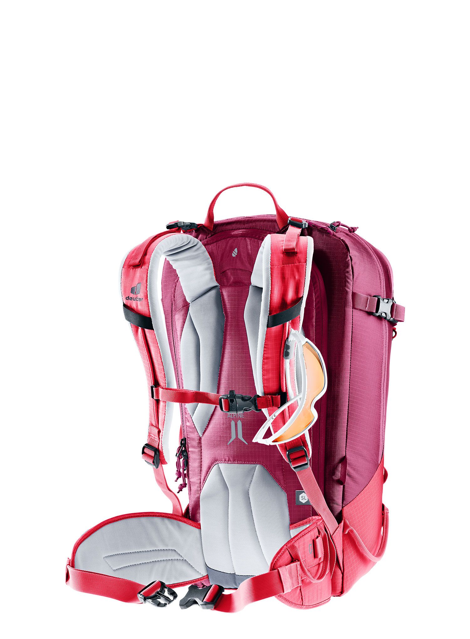 Nahrbtnik za turno smučanje Deuter Freerider 28 SL - hibiscus/ruby