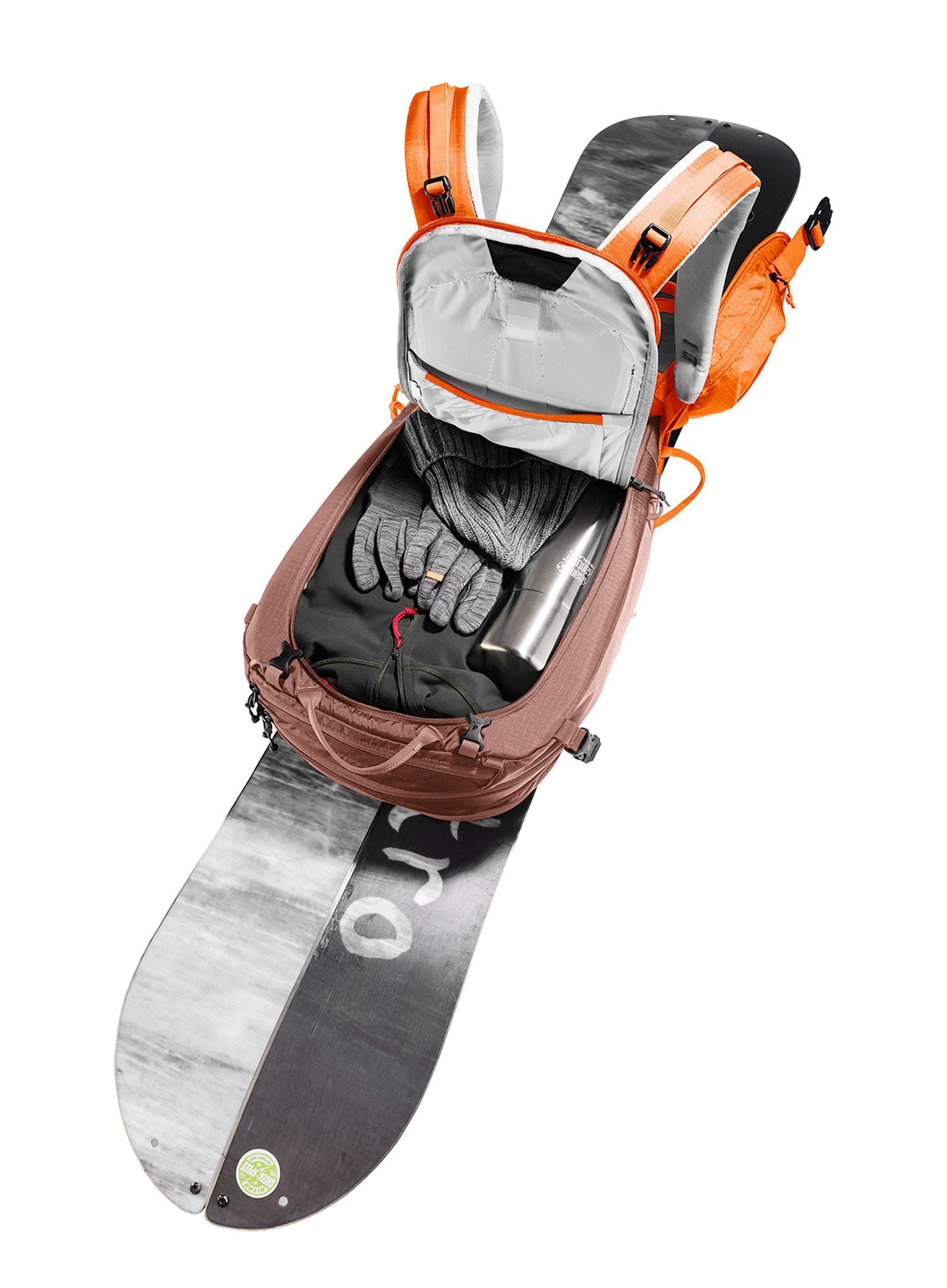 Nahrbtnik za turno smučanje Deuter Freerider 30 - chestnut/umbra
