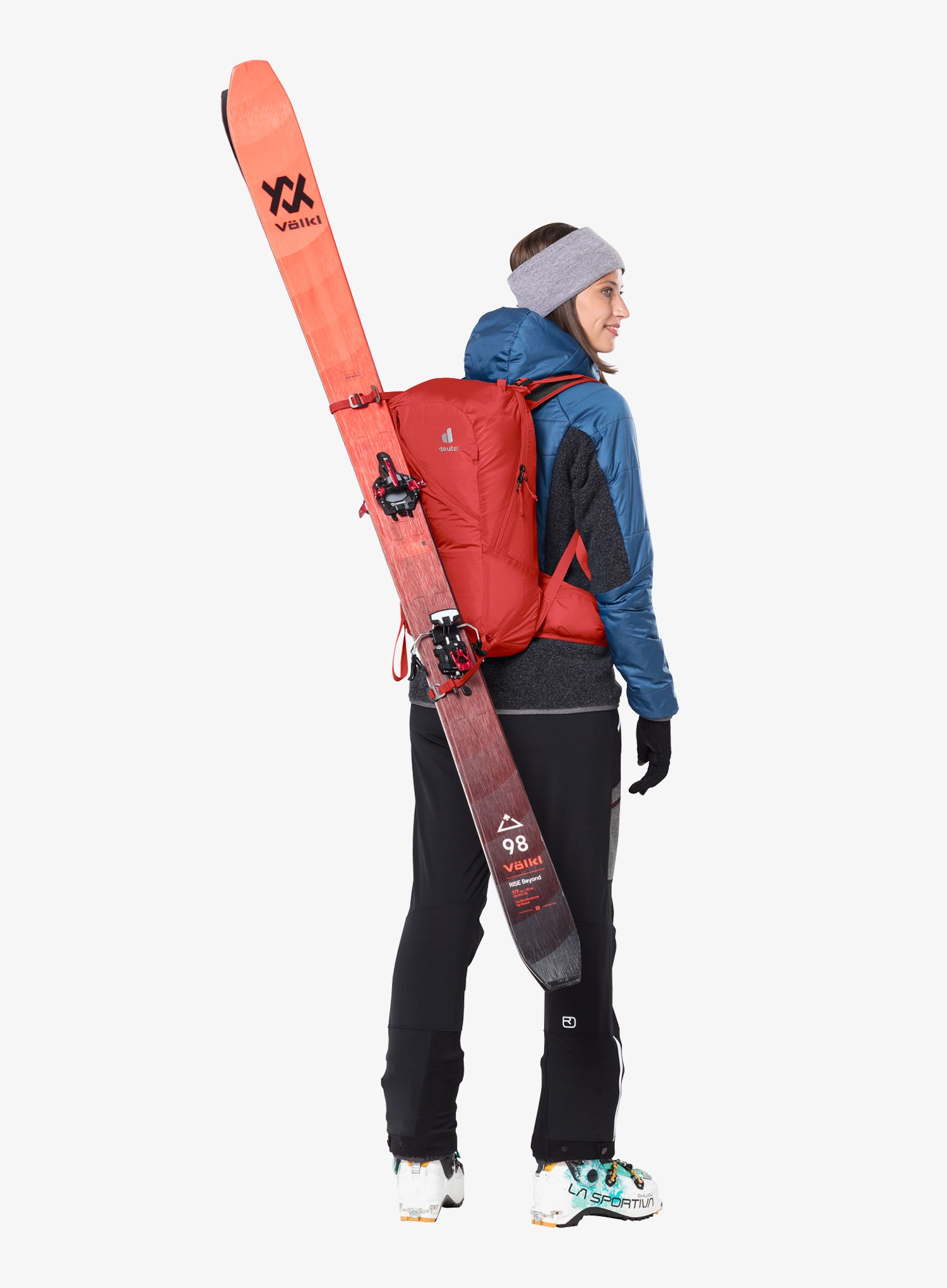 Nahrbtnik za turno smučanje Deuter Freerider Lite 18 SL - currant