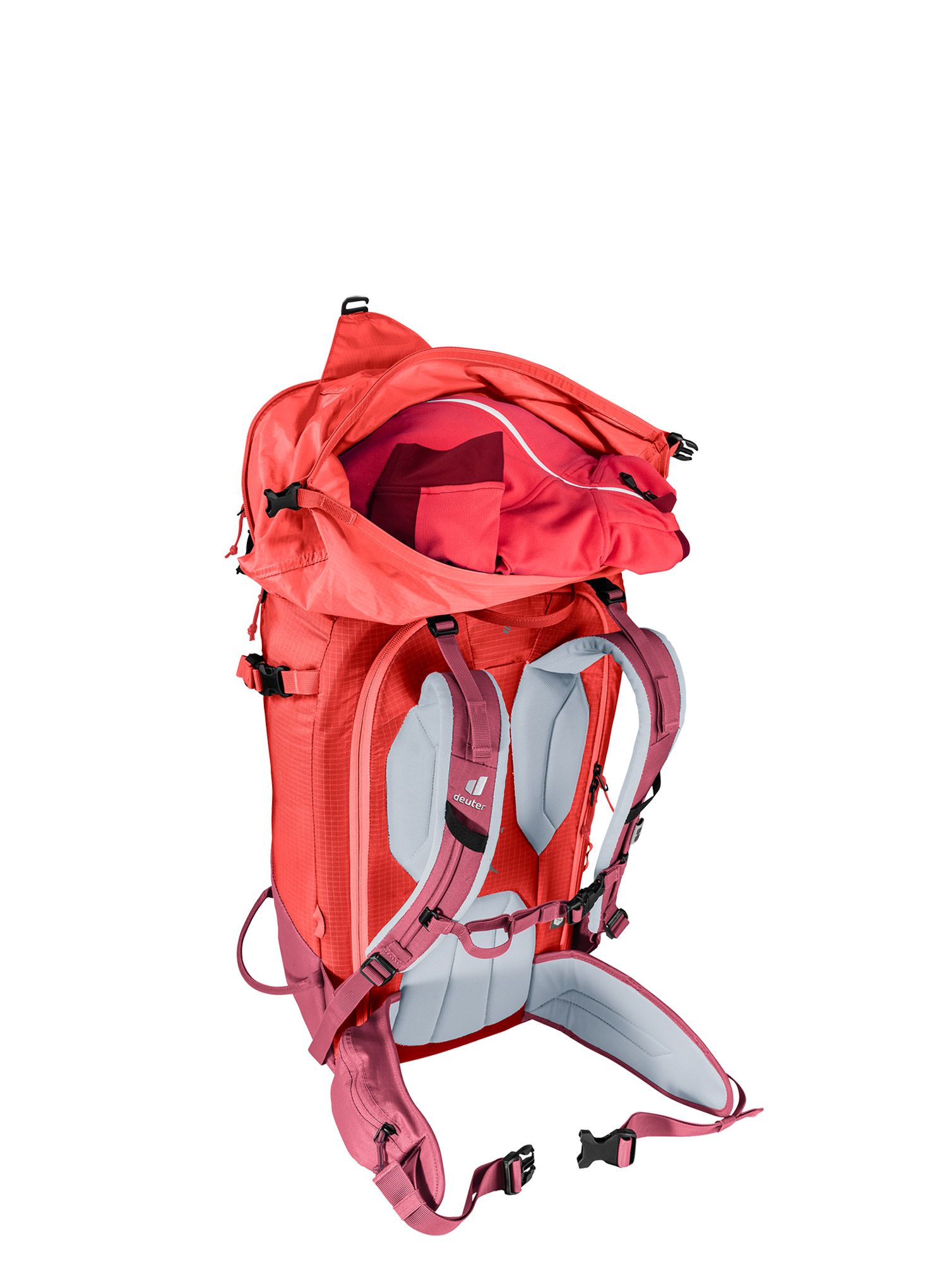 Smučarski nahrbtnik Deuter Freerider Pro 32+ SL - maron/currant