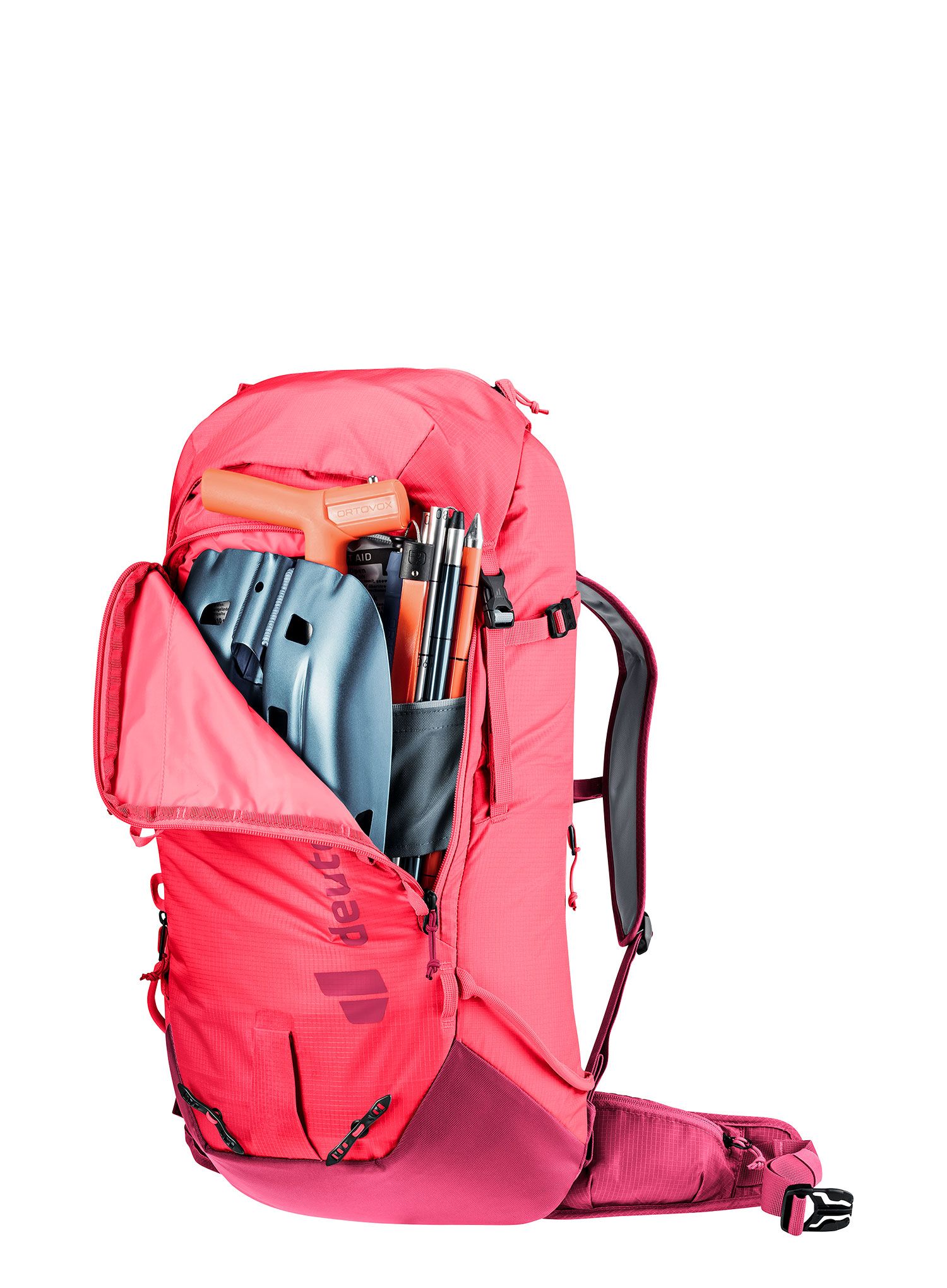 Nahrbtnik za turno smučanje Deuter Freescape Lite 24 SL - hibiscus/ruby