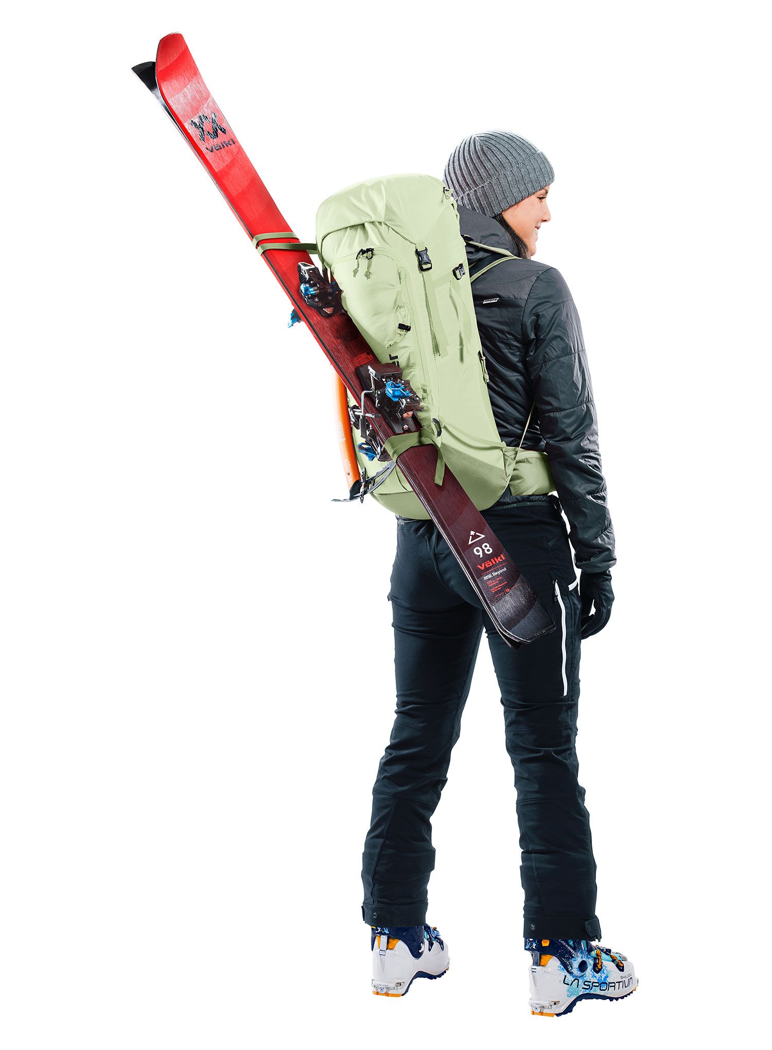 Ženski nahrbtnik Deuter Freescape Lite 24 SL - mineral/grove