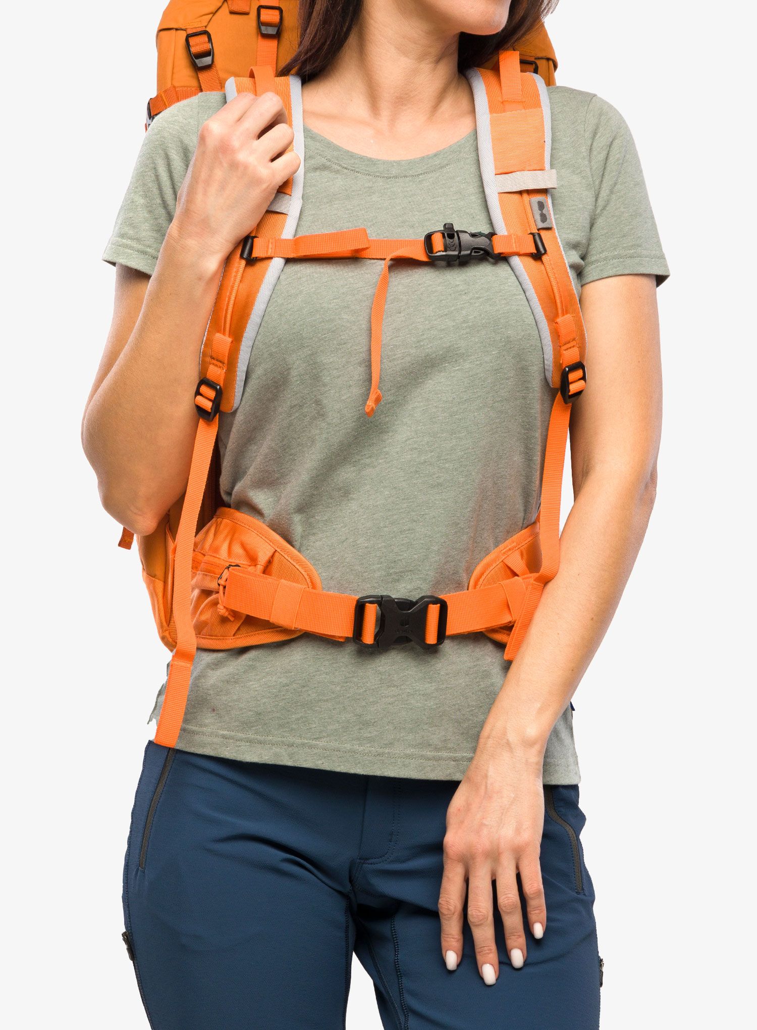 Smučarski nahrbtnik Deuter Freescape Pro 38+ SL - mandarine/saffron