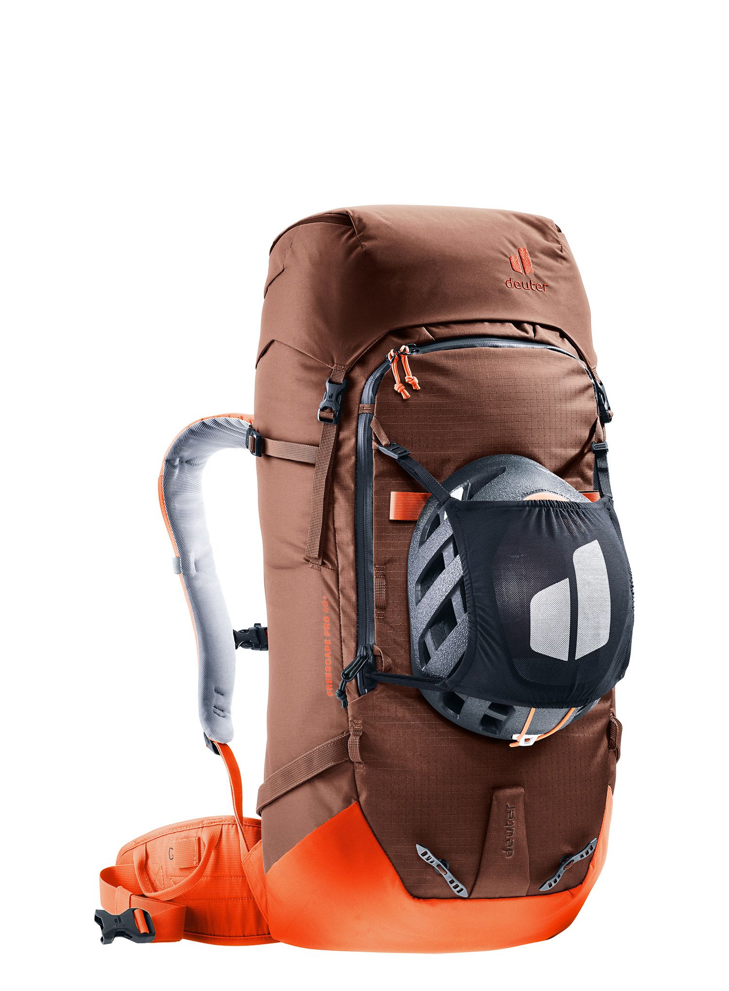 Nahrbtnik za turno smučanje Deuter Freescape Pro 40+ - umbra/papaya