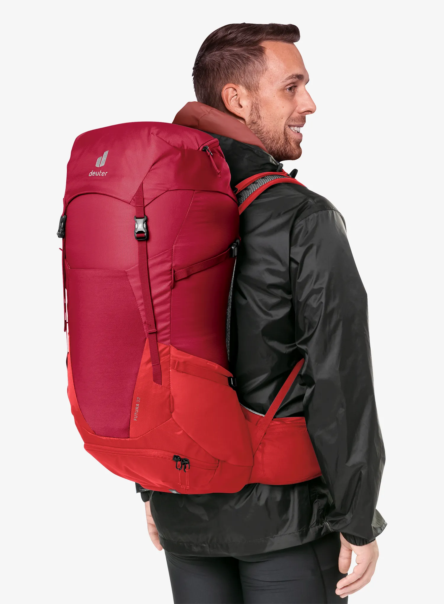 Nahrbtnik z distančno mrežico Deuter Futura 32 - masala/cherry
