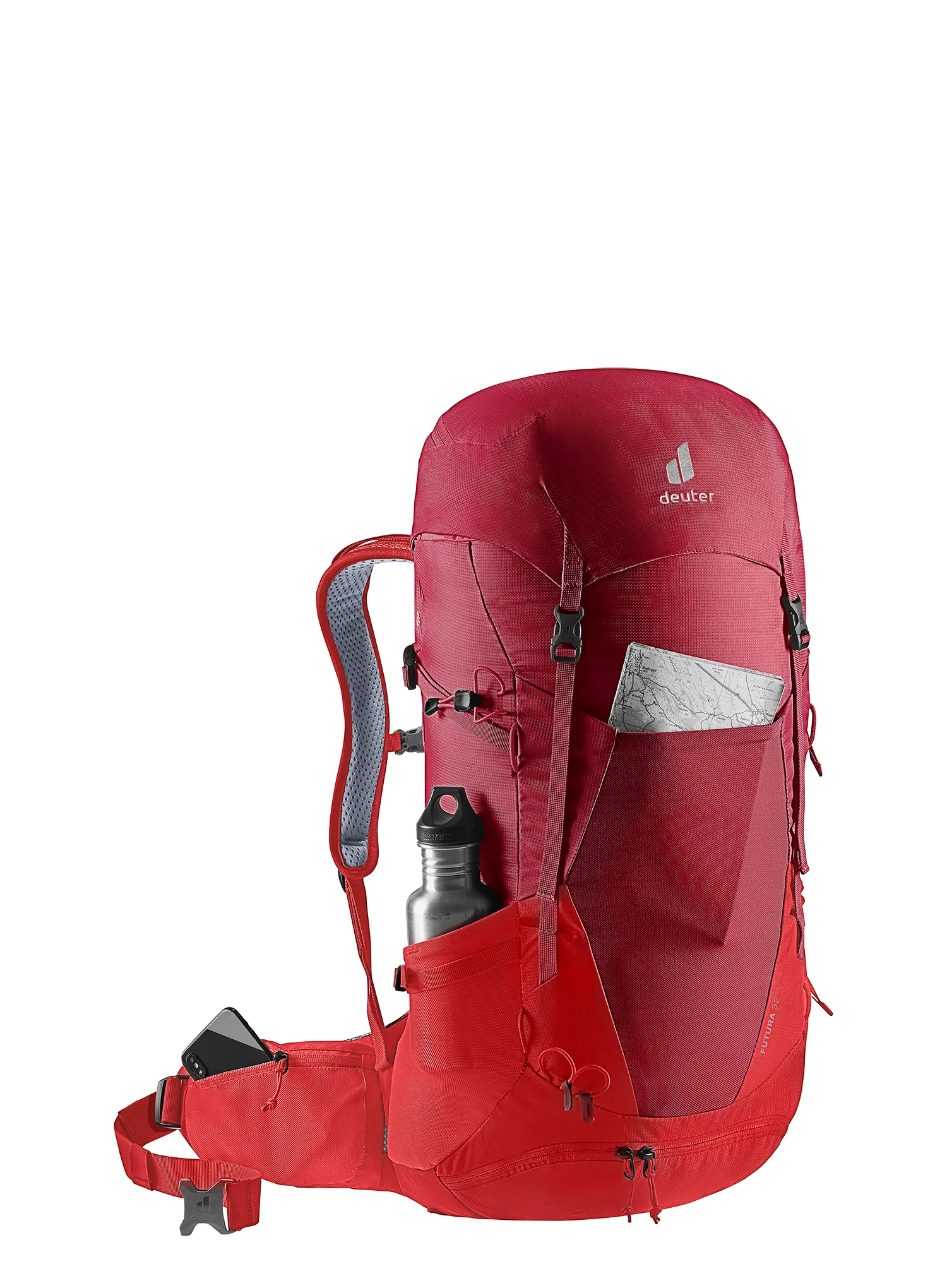 Nahrbtnik z distančno mrežico Deuter Futura 32 - masala/cherry