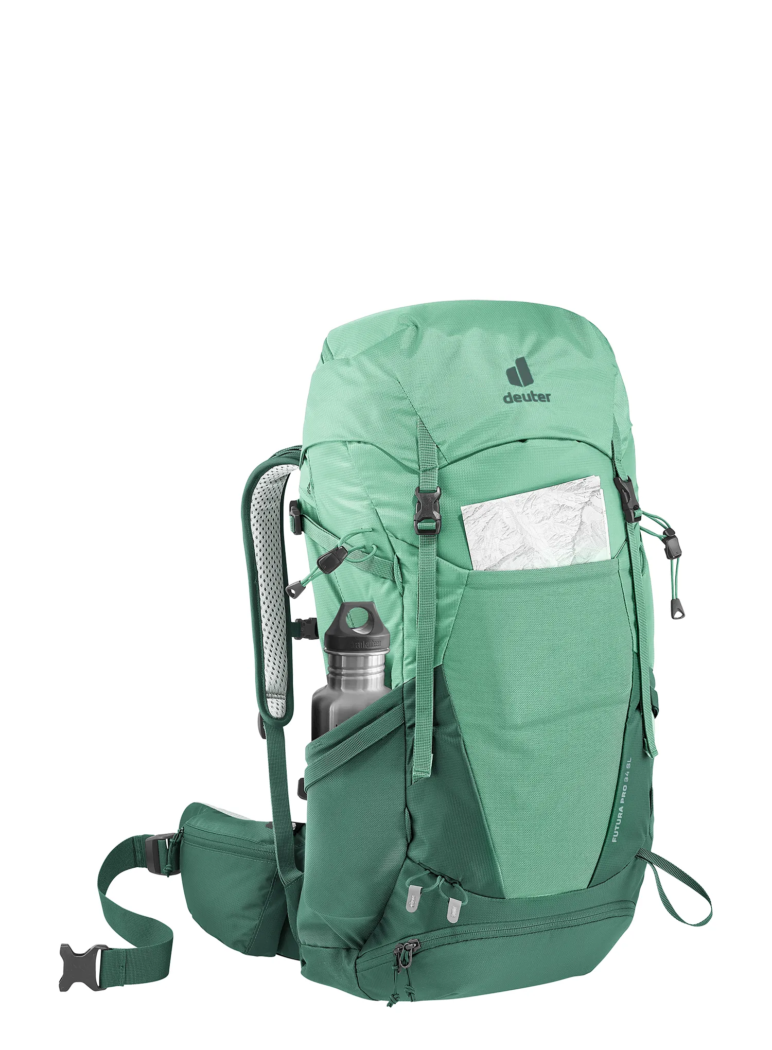 Ženski pohodniški nahrbtnik Deuter Futura Pro 34 SL - spearmint/seagreen