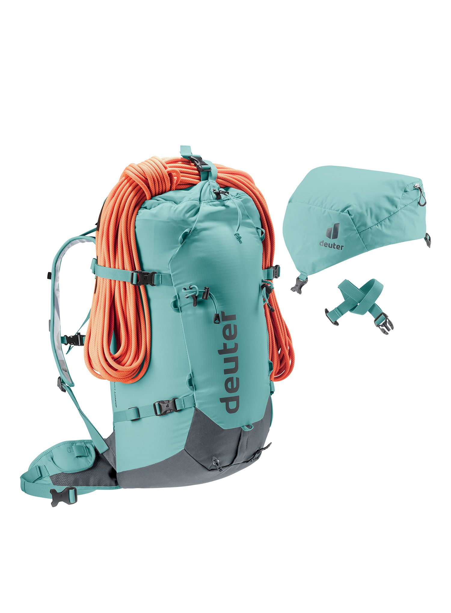 Ženski gorski nahrbtnik Deuter Gravity Expedition 45+ SL - dustblue/graphite