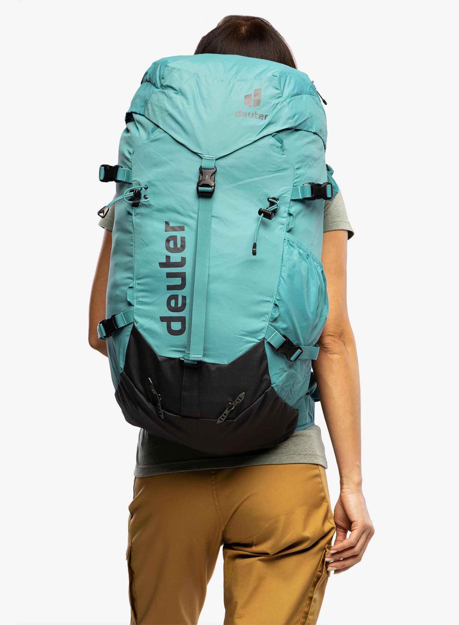 Ženski gorski nahrbtnik Deuter Gravity Expedition 45+ SL - dustblue/graphite