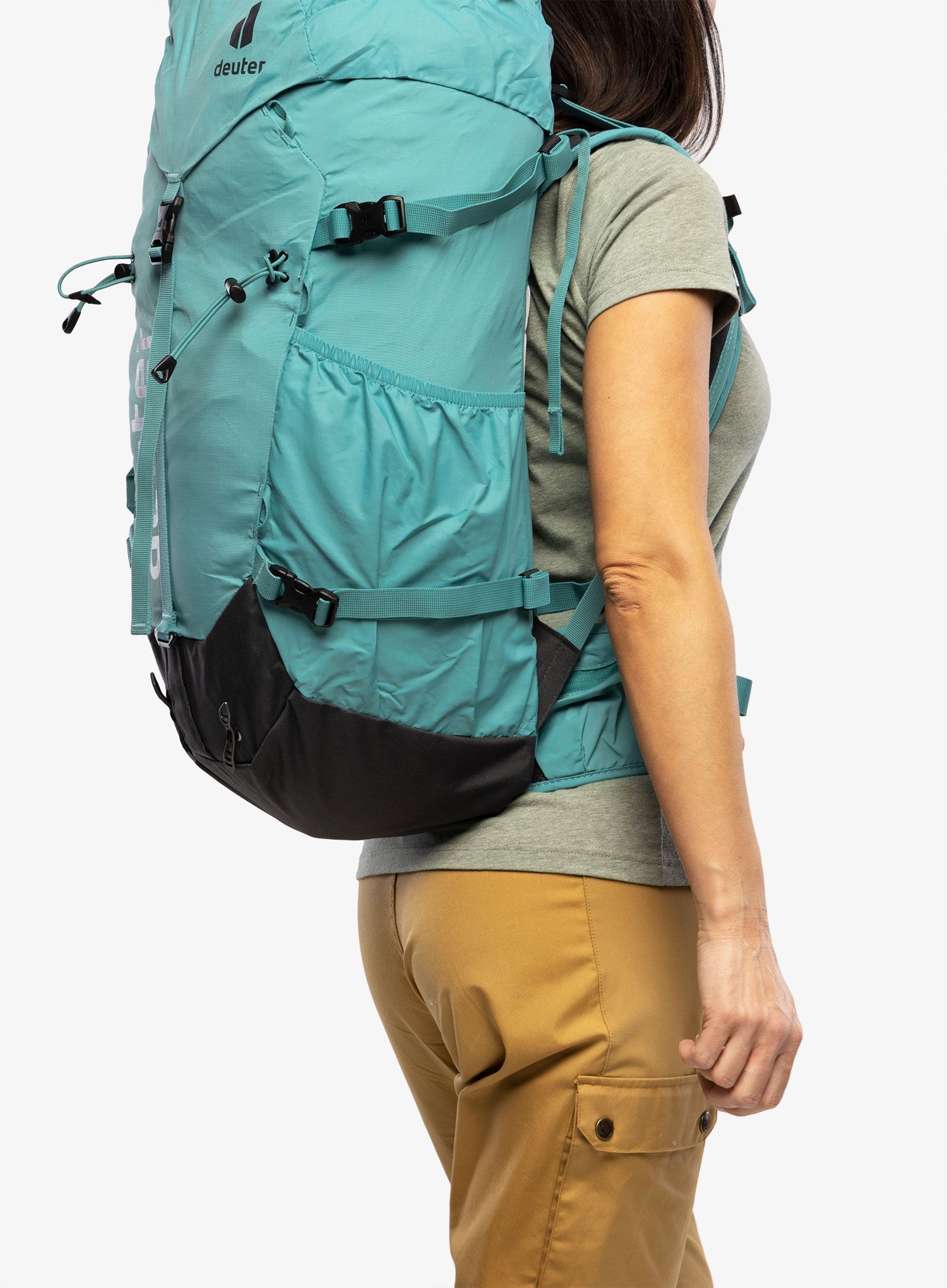 Ženski gorski nahrbtnik Deuter Gravity Expedition 45+ SL - dustblue/graphite