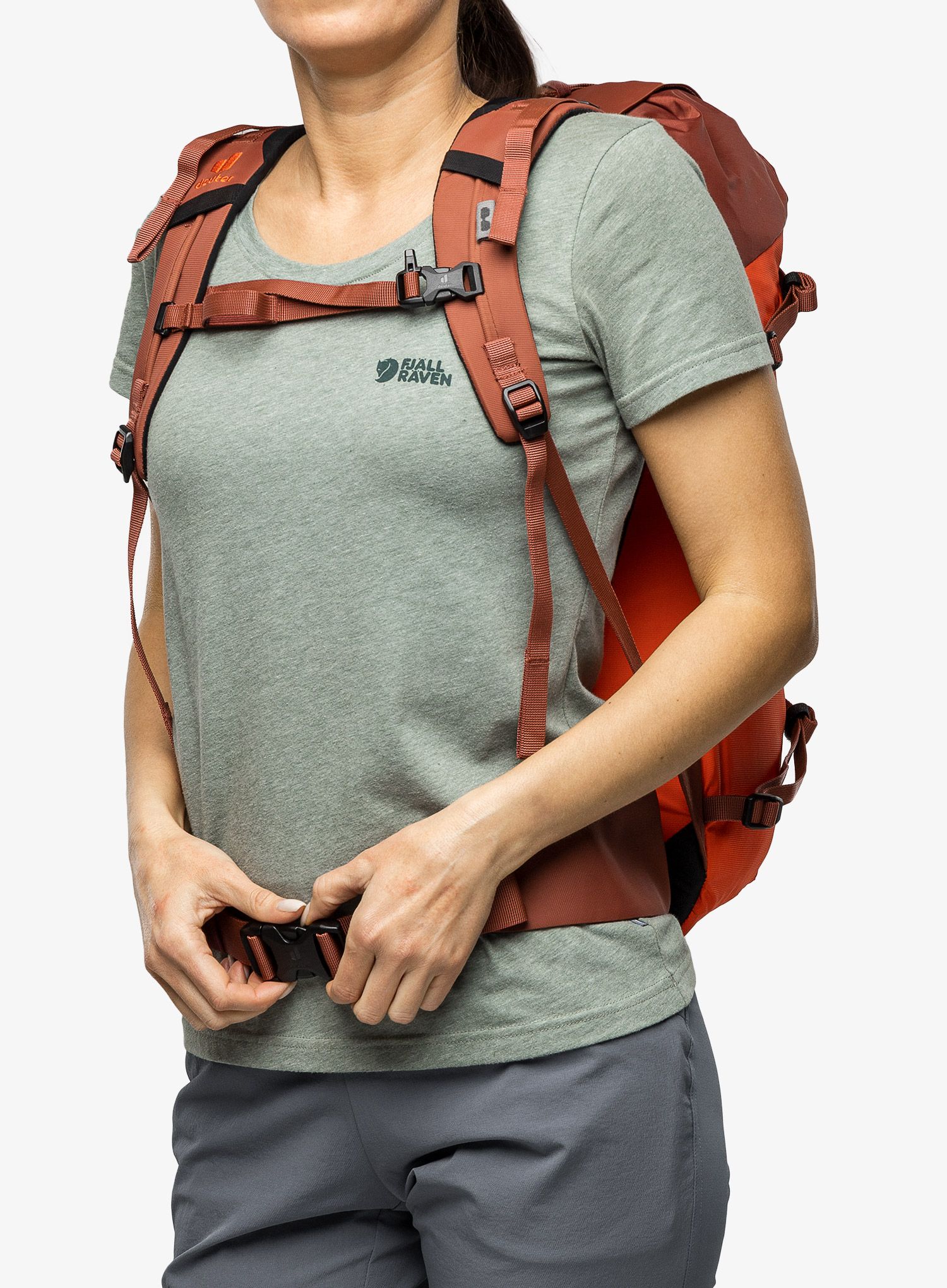 Ženski gorski nahrbtnik Deuter Guide 28 SL - papaya/redwood
