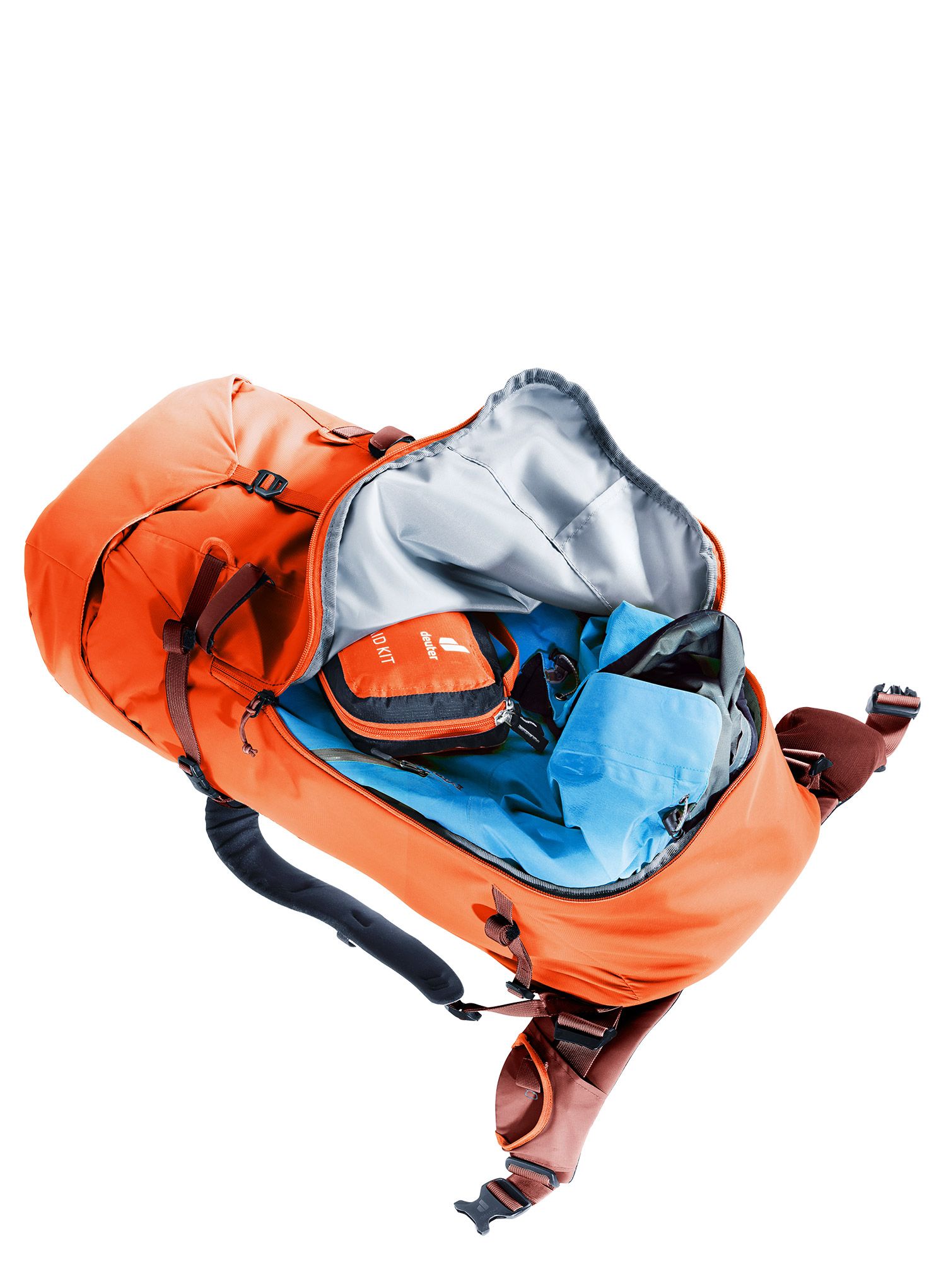 Ženski gorski nahrbtnik Deuter Guide 32+ SL - papaya/redwood
