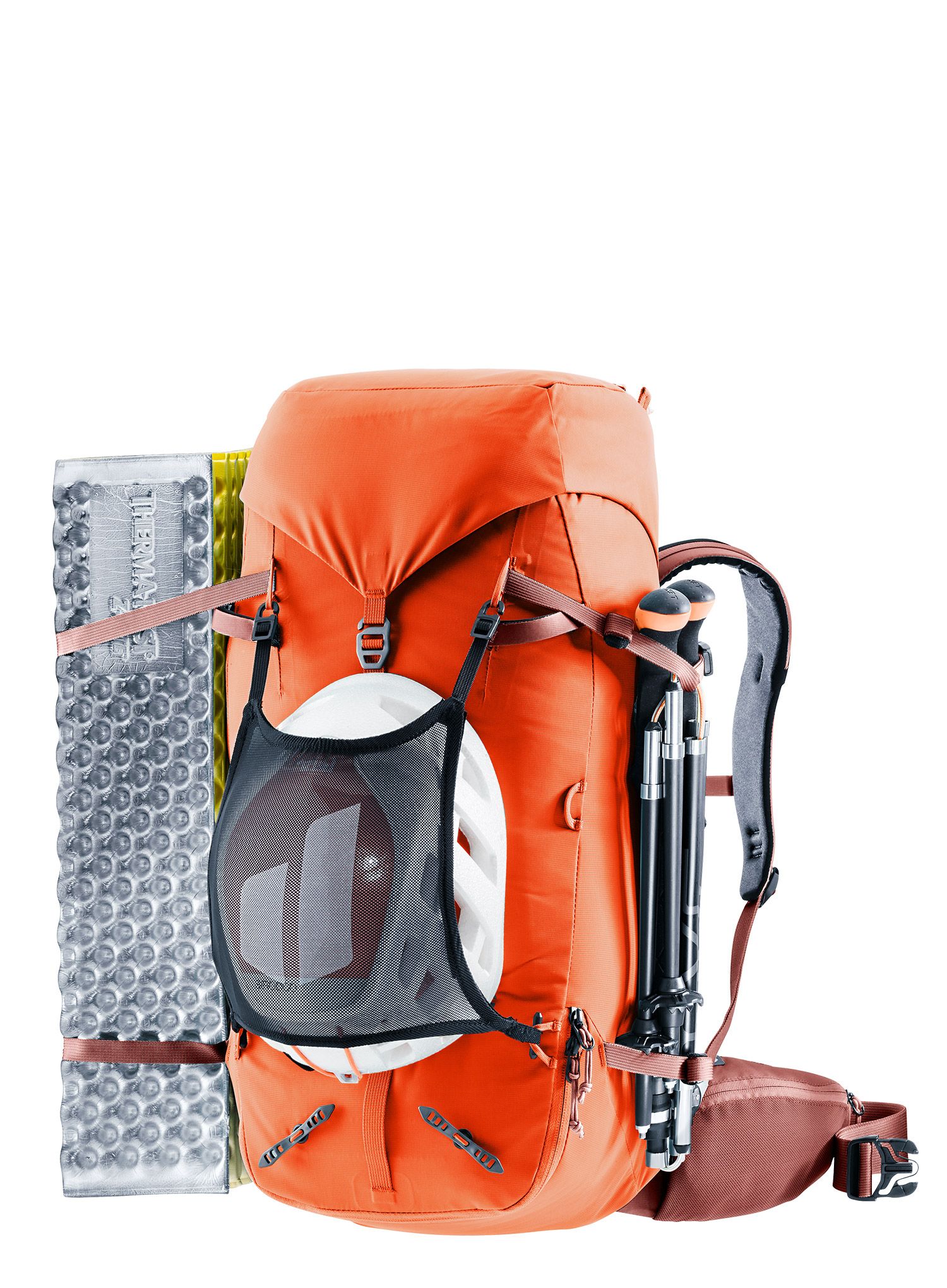 Ženski gorski nahrbtnik Deuter Guide 32+ SL - papaya/redwood