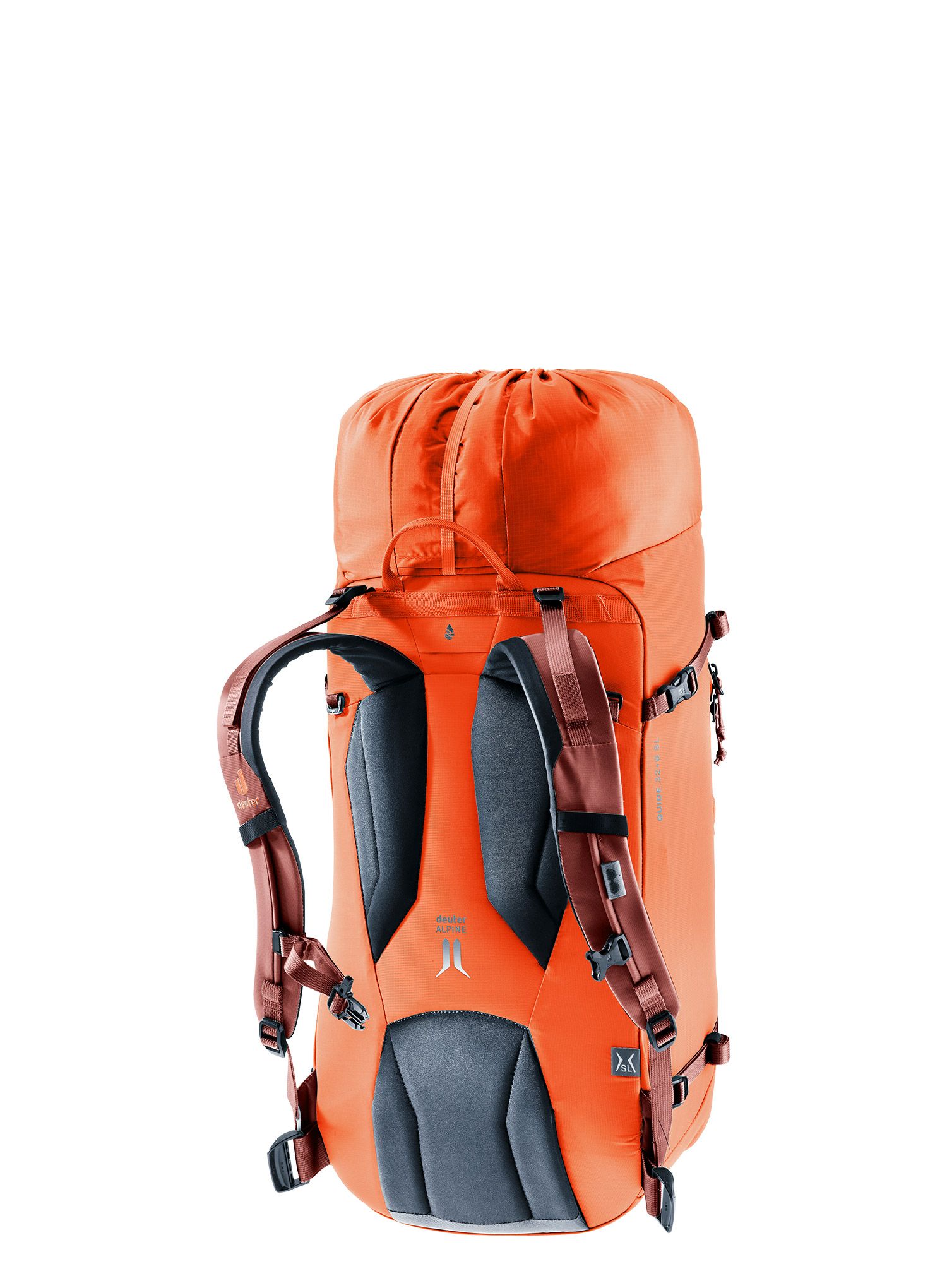 Ženski gorski nahrbtnik Deuter Guide 32+ SL - papaya/redwood