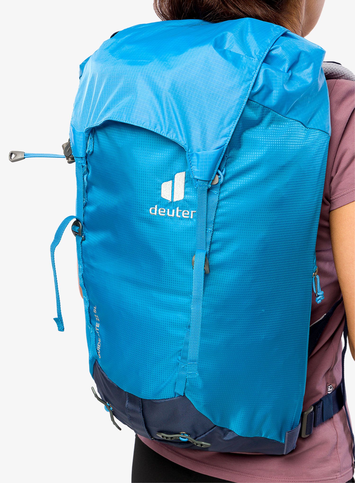 Ženski gorski nahrbtnik Deuter Guide Lite 22 SL - azure/navy