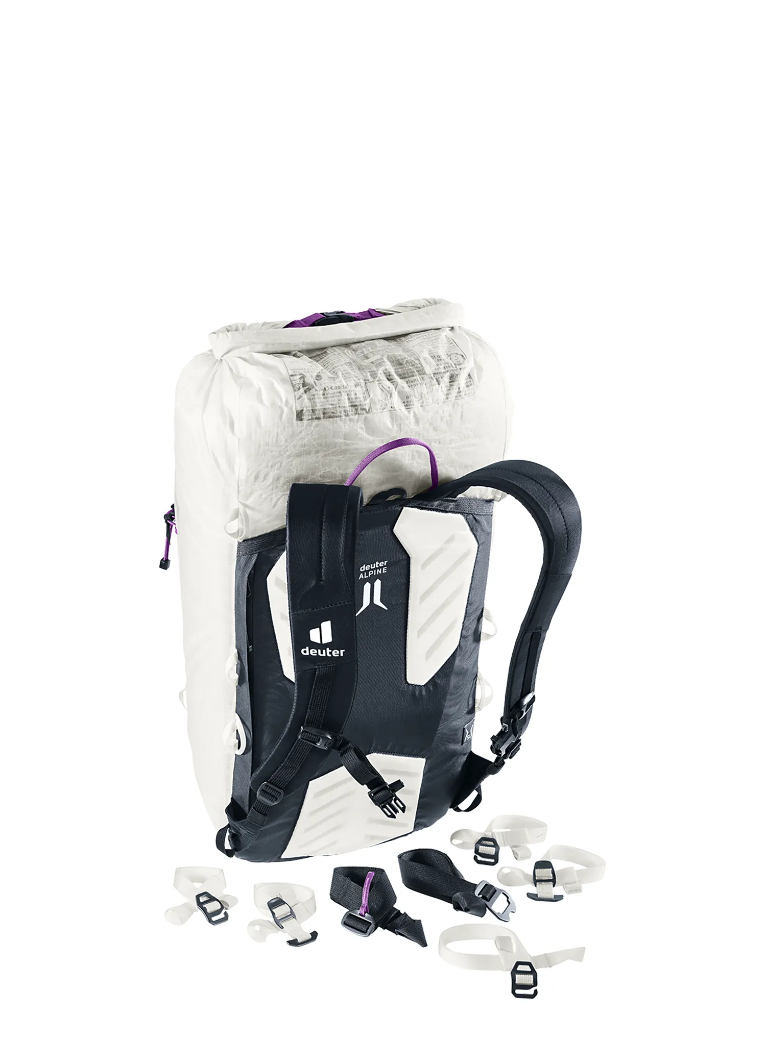 Ženski gorski nahrbtnik Deuter Guide Ultra 24 SL - white/black
