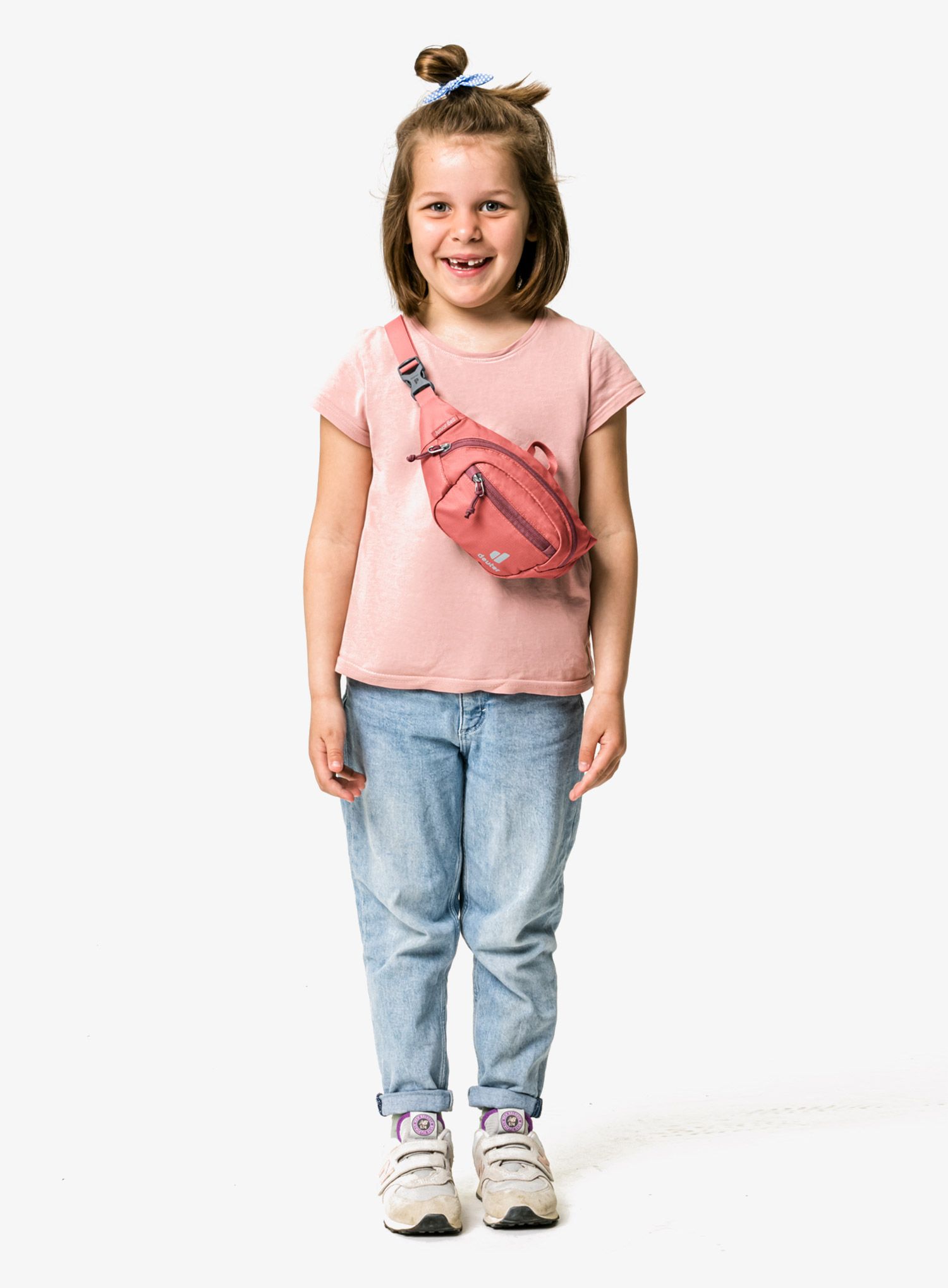 Otroška torbica za okoli pasu Deuter Junior Belt - currant
